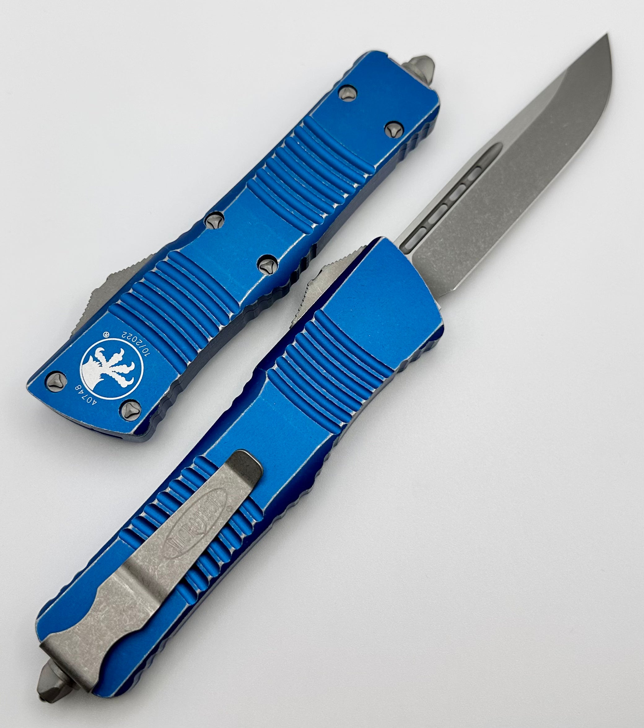 Microtech Combat Troodon Apocalyptic Blue Tactical Knife - Ultimate EDC Tool