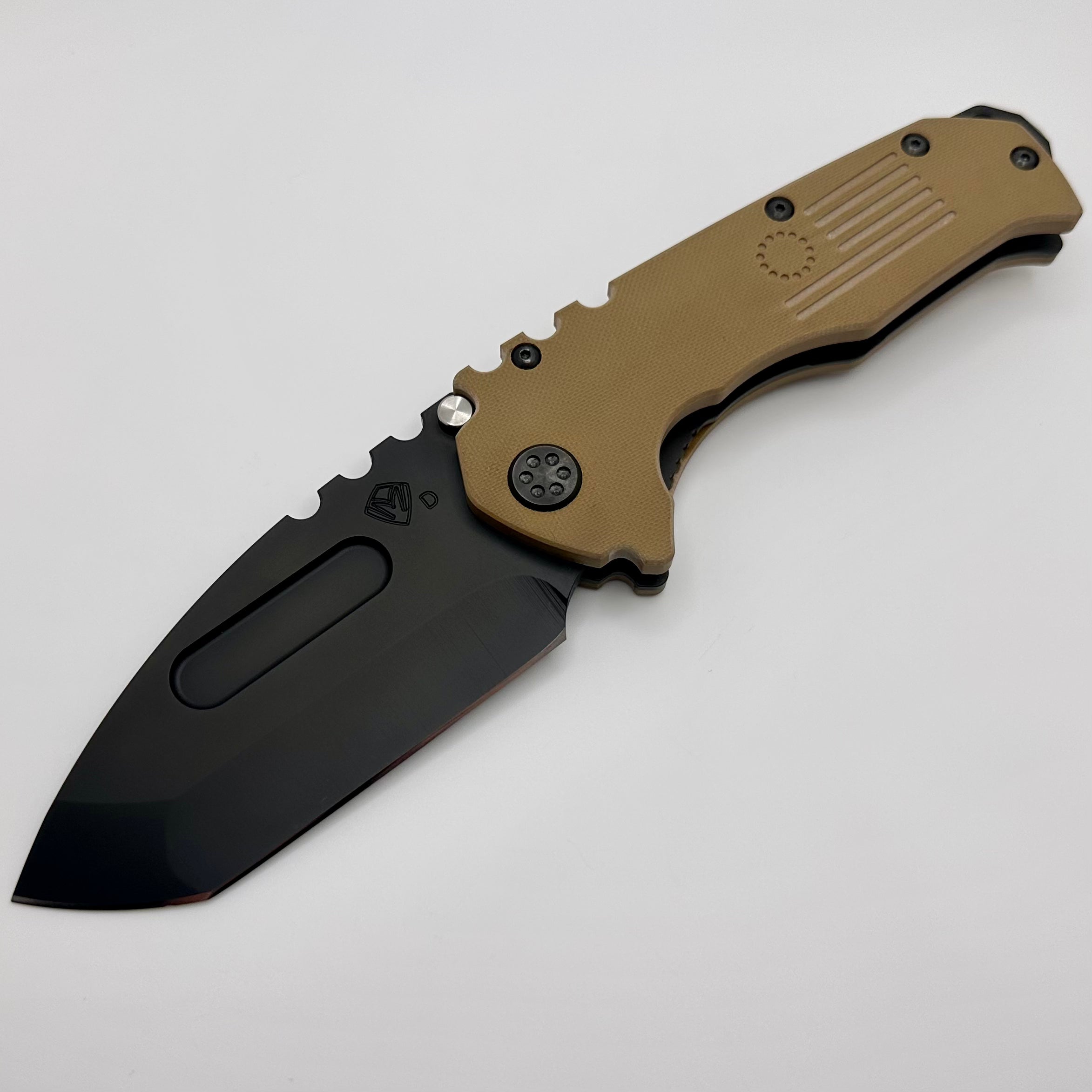 Medford Scout M/P Praetorian Coyote G10 & PVD D2 Tanto Blade - Premium Tactical Knife