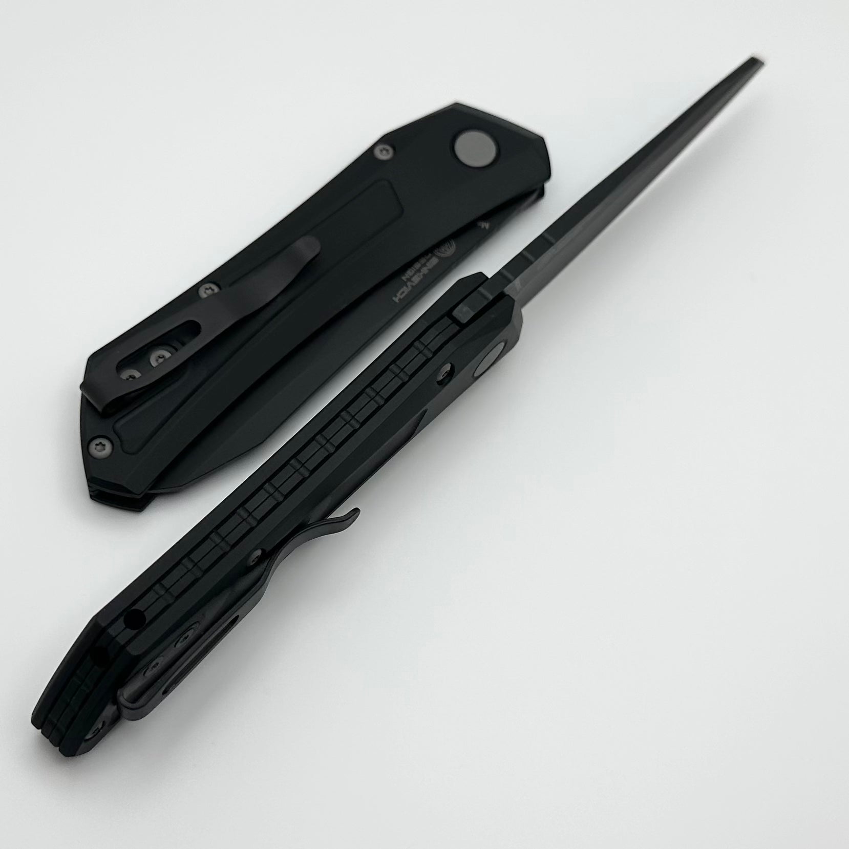 Pro-Tech Oligarch Premium Black Aluminum Handle Knife with DLC MagnaCut Blade