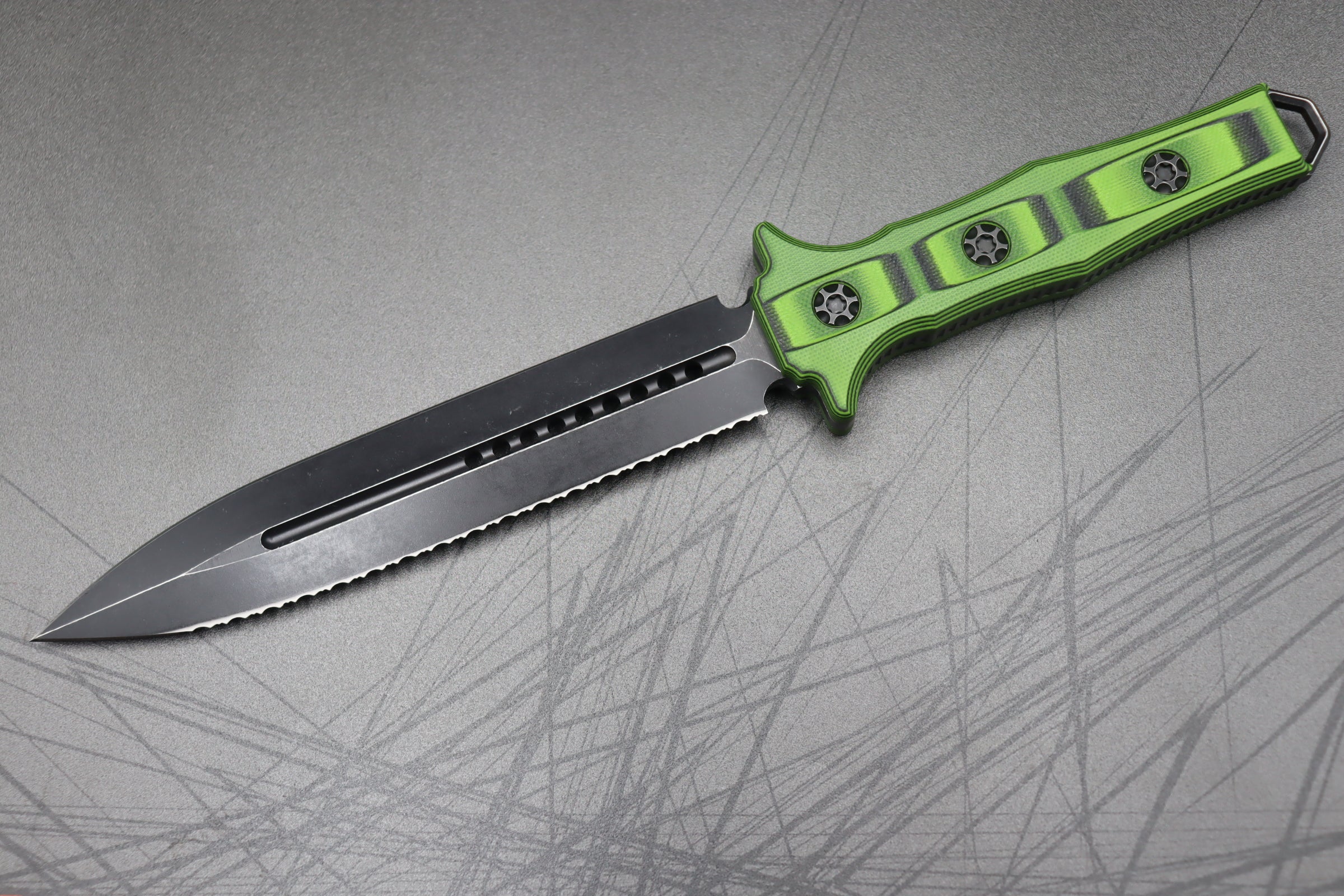 Heretic Knives Nephilim - Premium Double Edge Dagger with Battleworn Finish