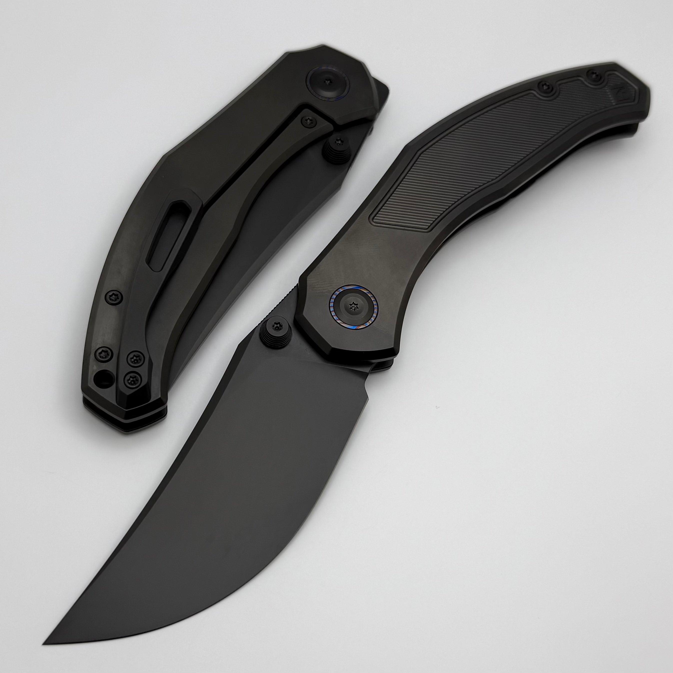 Premium Custom Knife Factory Blava: Ultimate M398 Titanium Flipper