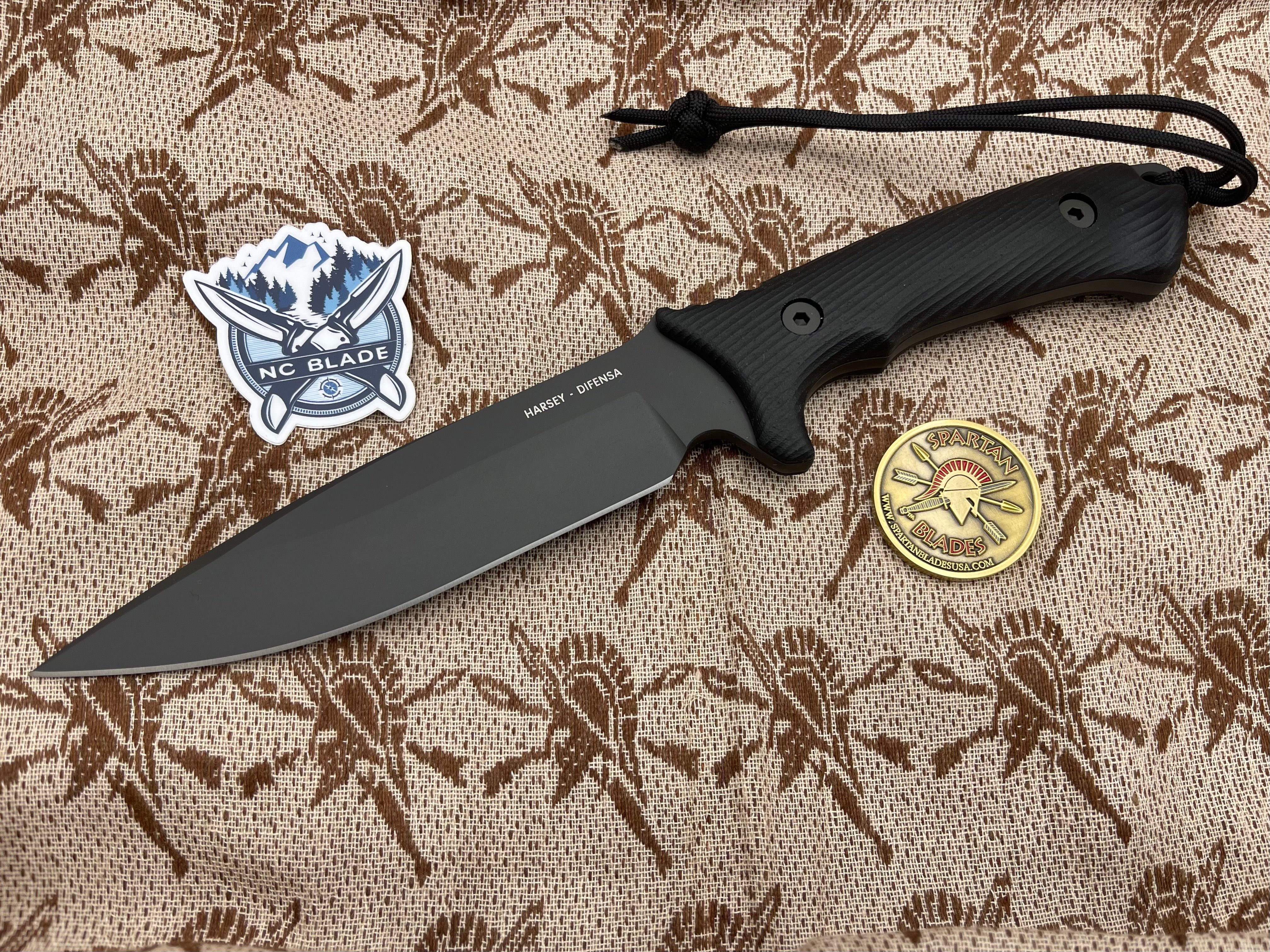 Premium Spartan Harsey Difensa Tactical Knife - Black