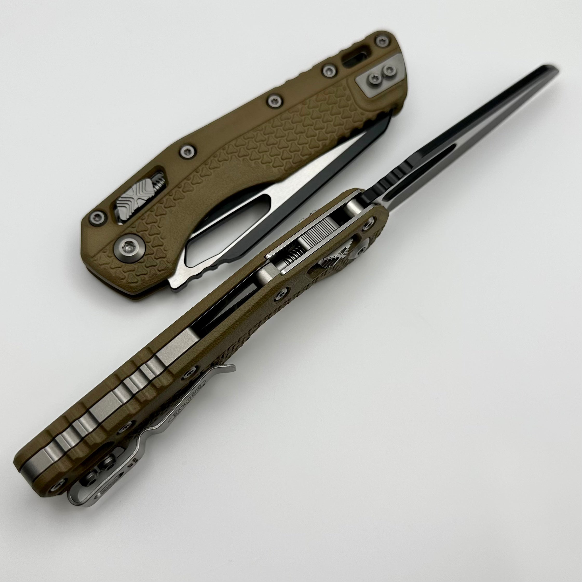 Microtech MSI RAM LOK Folding Knife - Premium Dark Earth Polymer & M390MK Steel