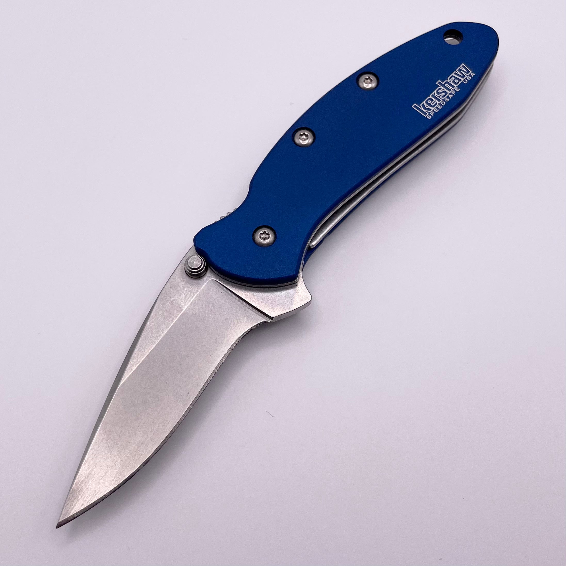 Kershaw Chive 1600NBSW Navy Blue Pre-Owned - Ultimate Everyday Carry Knife