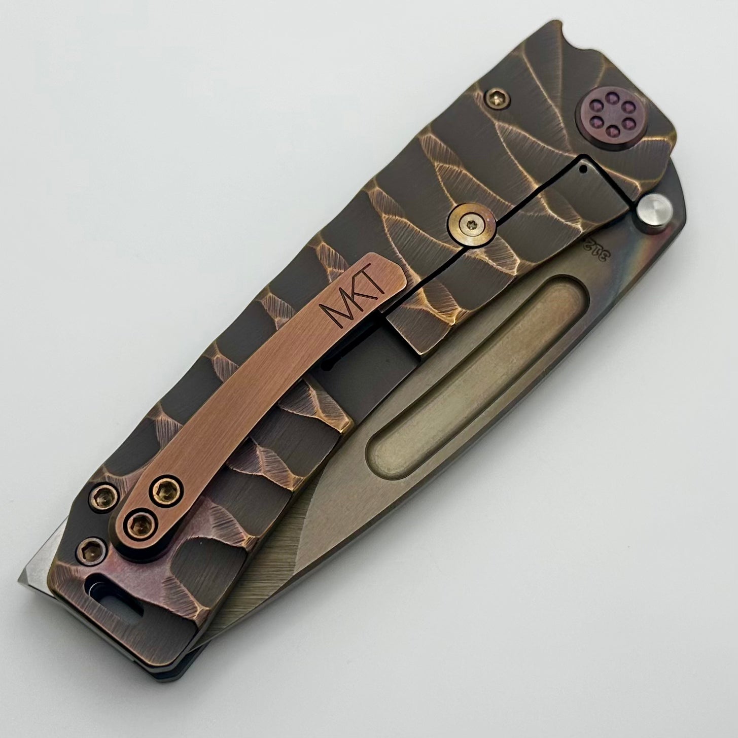 Medford Marauder H Copper Rose Predator Knife - Premium S45VN Blade & Copper Rose Hardware