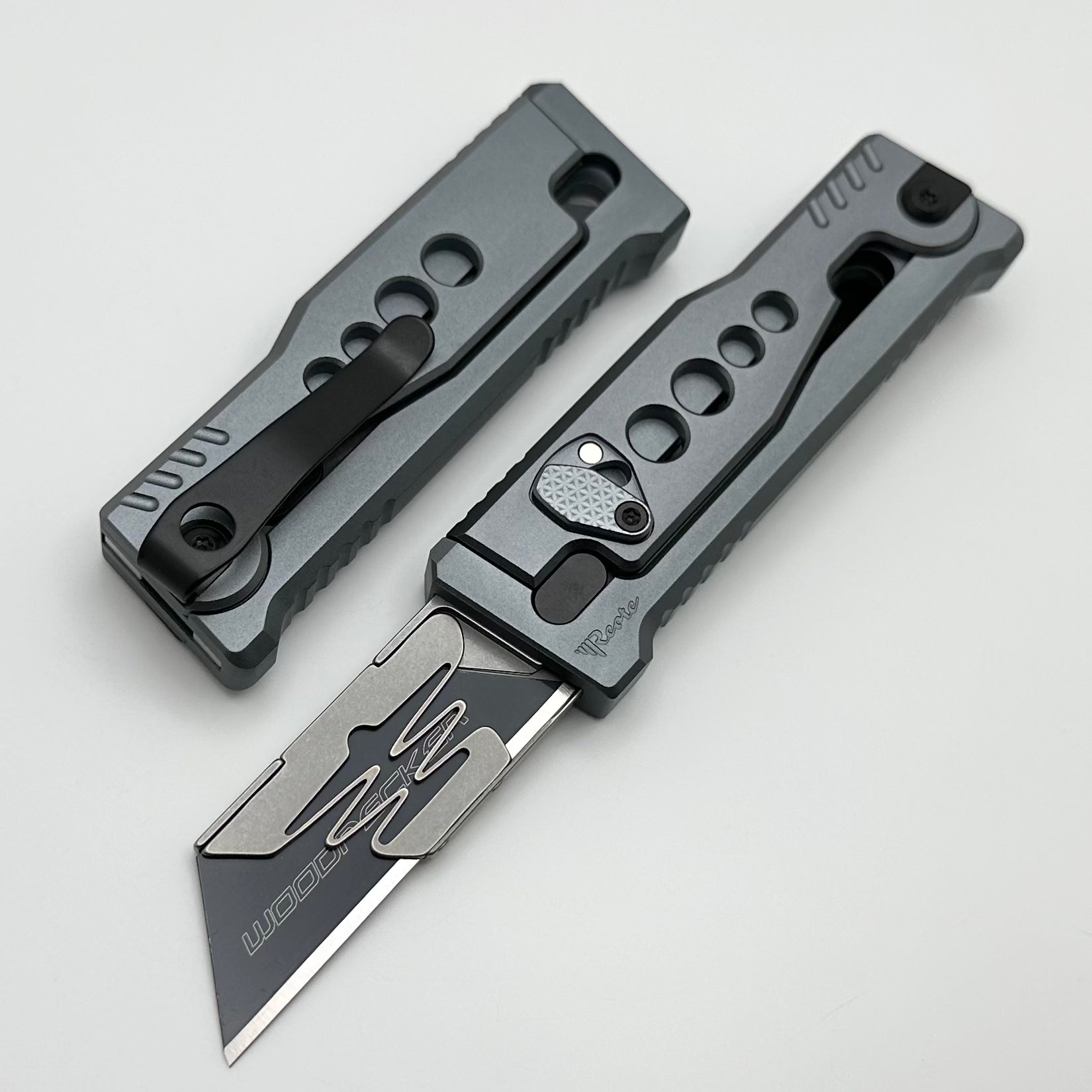 Reate EXO-U Utility Knife | Premium Aluminum Handle | Speedhole Design