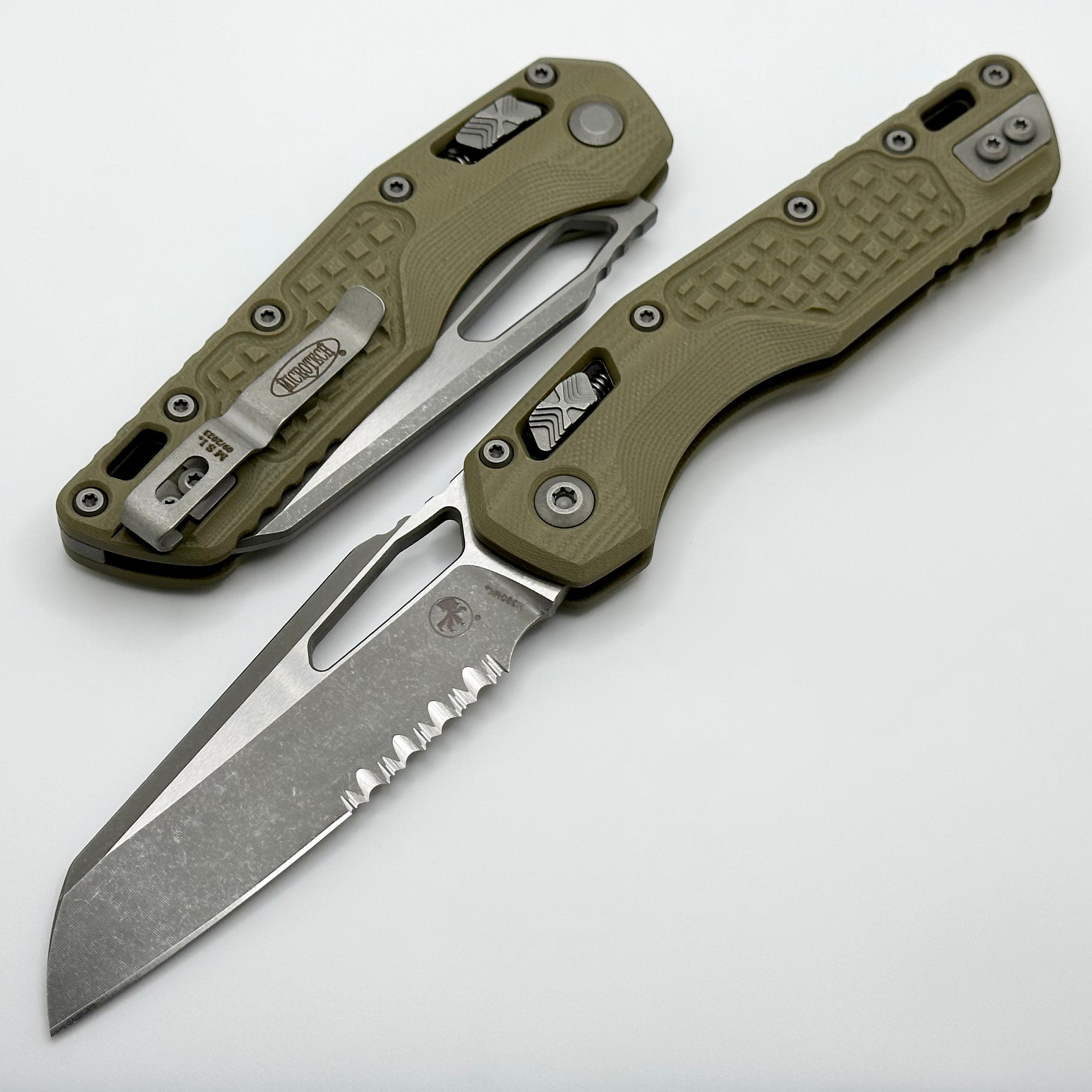 Microtech MSI RAM LOK Frag OD Green G-10 Knife - Ultimate Tactical Folding Blade