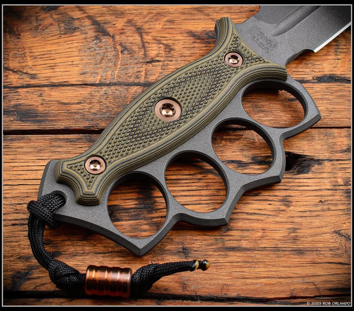 RMJ Tactical Lady Death - Premium MagnaCut Fixed Blade with G-10 Handle