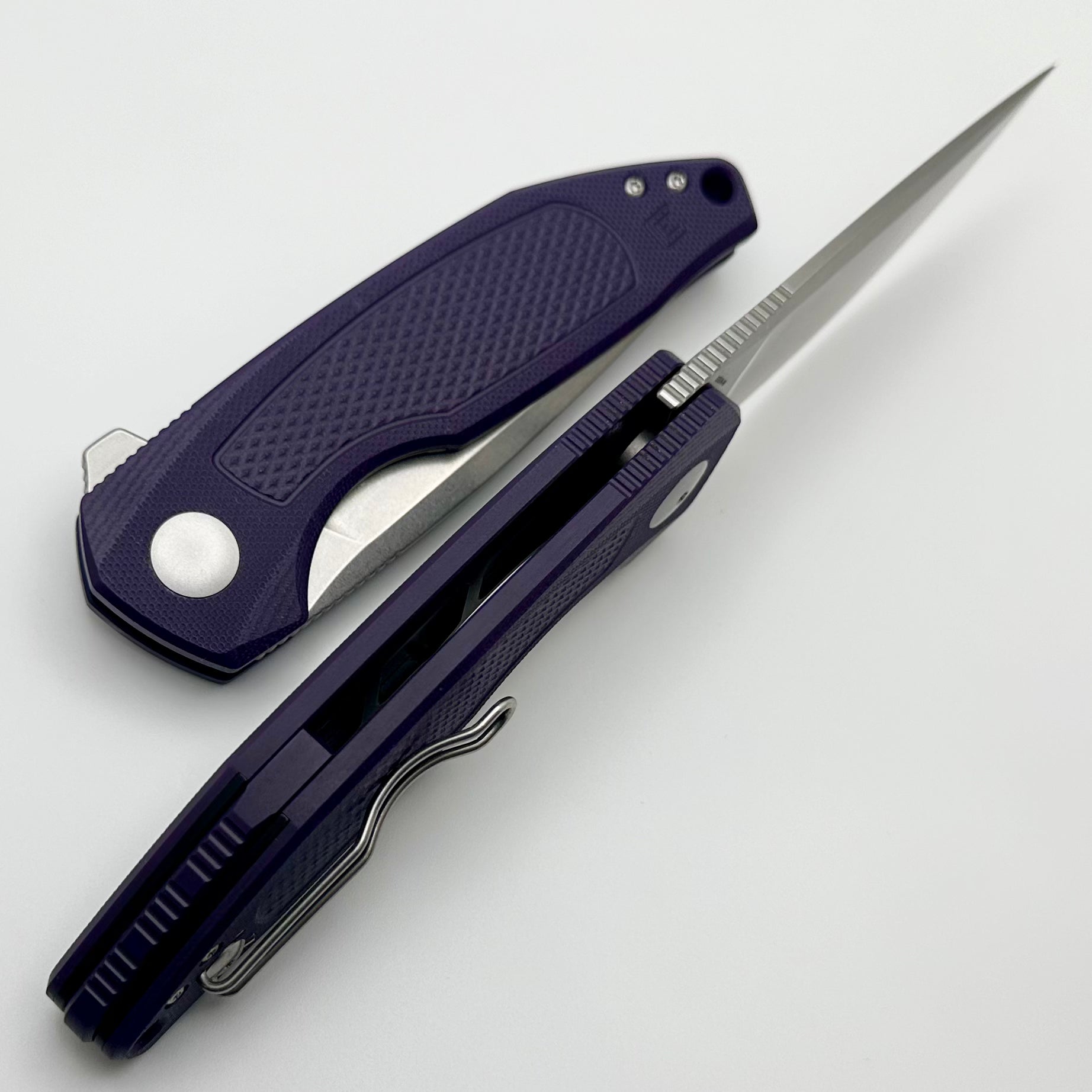 Custom Knife Factory - Echo Trol Violet G-10 & CPM-S35VN Premium EDC Folder