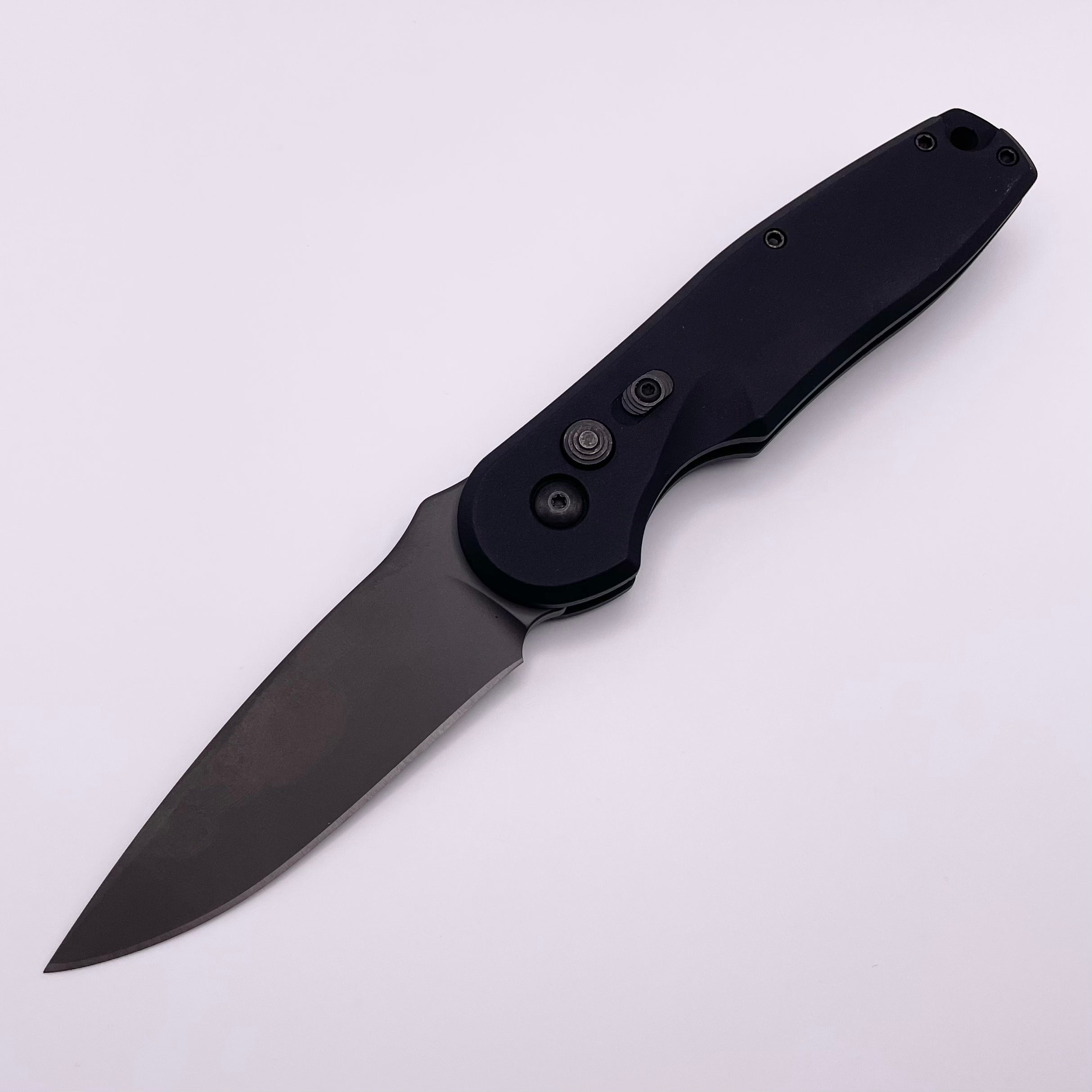 Premium Spartan Blades Zelos Black S45VN Automatic Knife - Pre-Owned