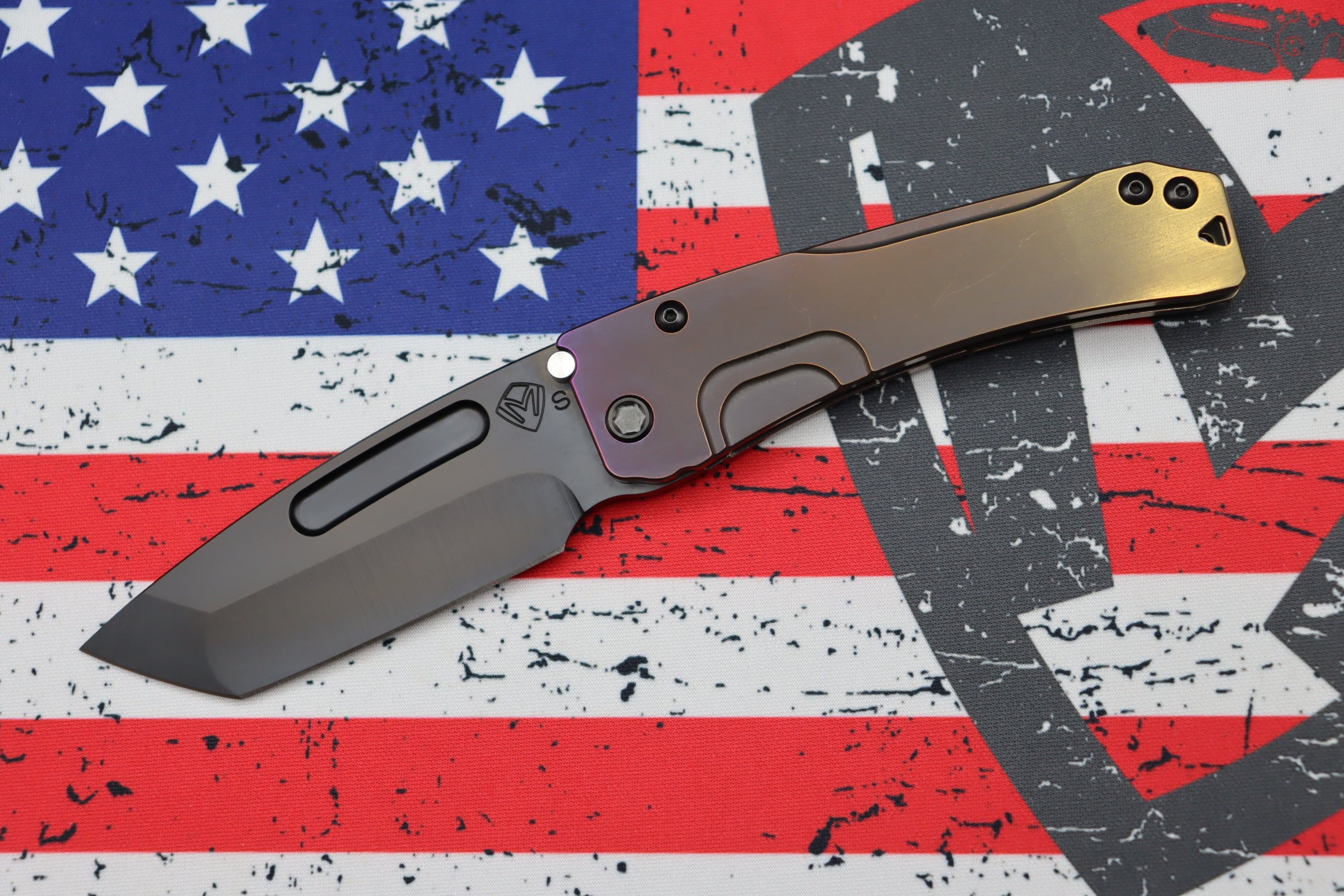 Medford Slim Midi Tanto EDC Knife - Premium S35VN Blade with Bronze/Violet Fade Handles