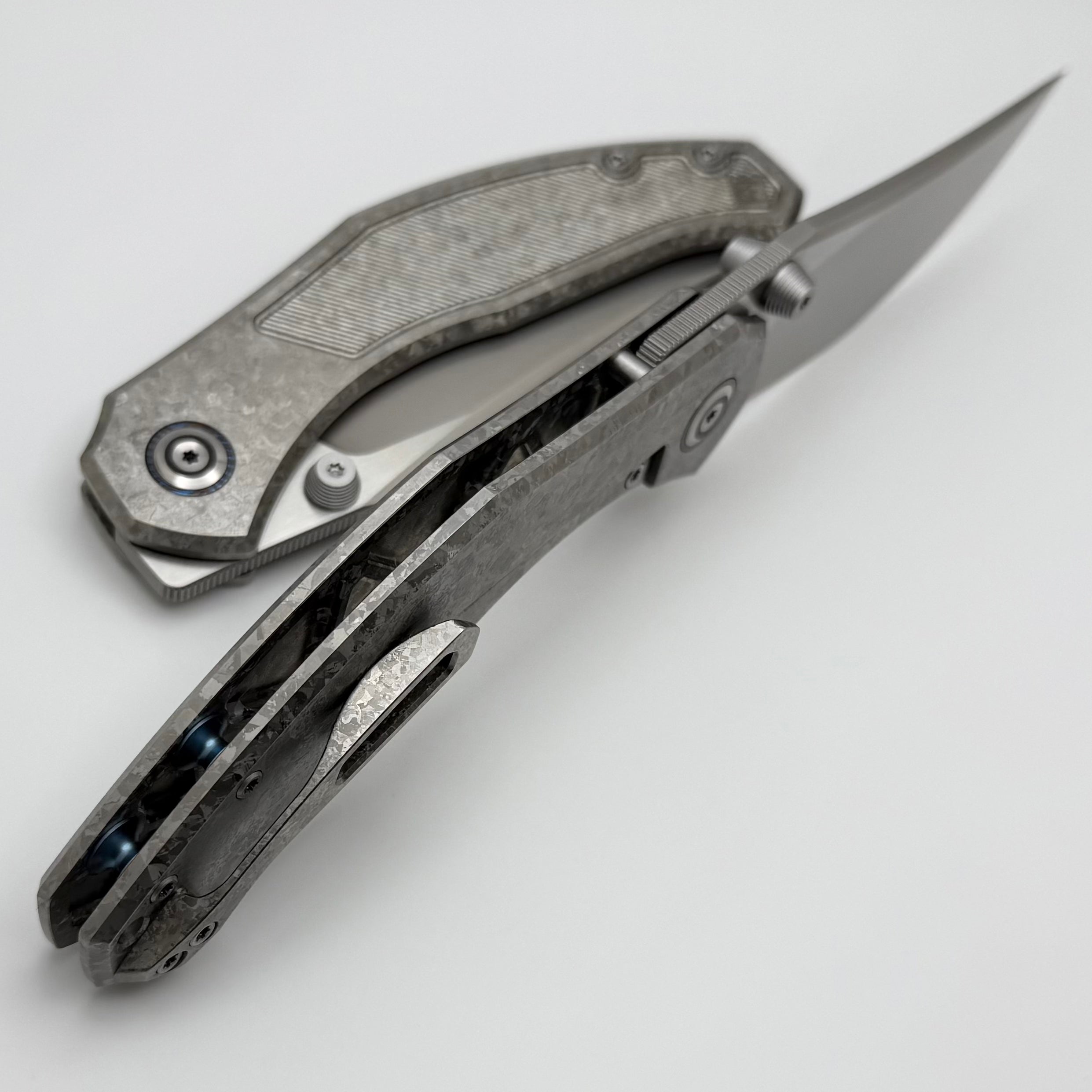 Premium CKF Blava Milled Titanium Knife - Ultimate EDC Companion