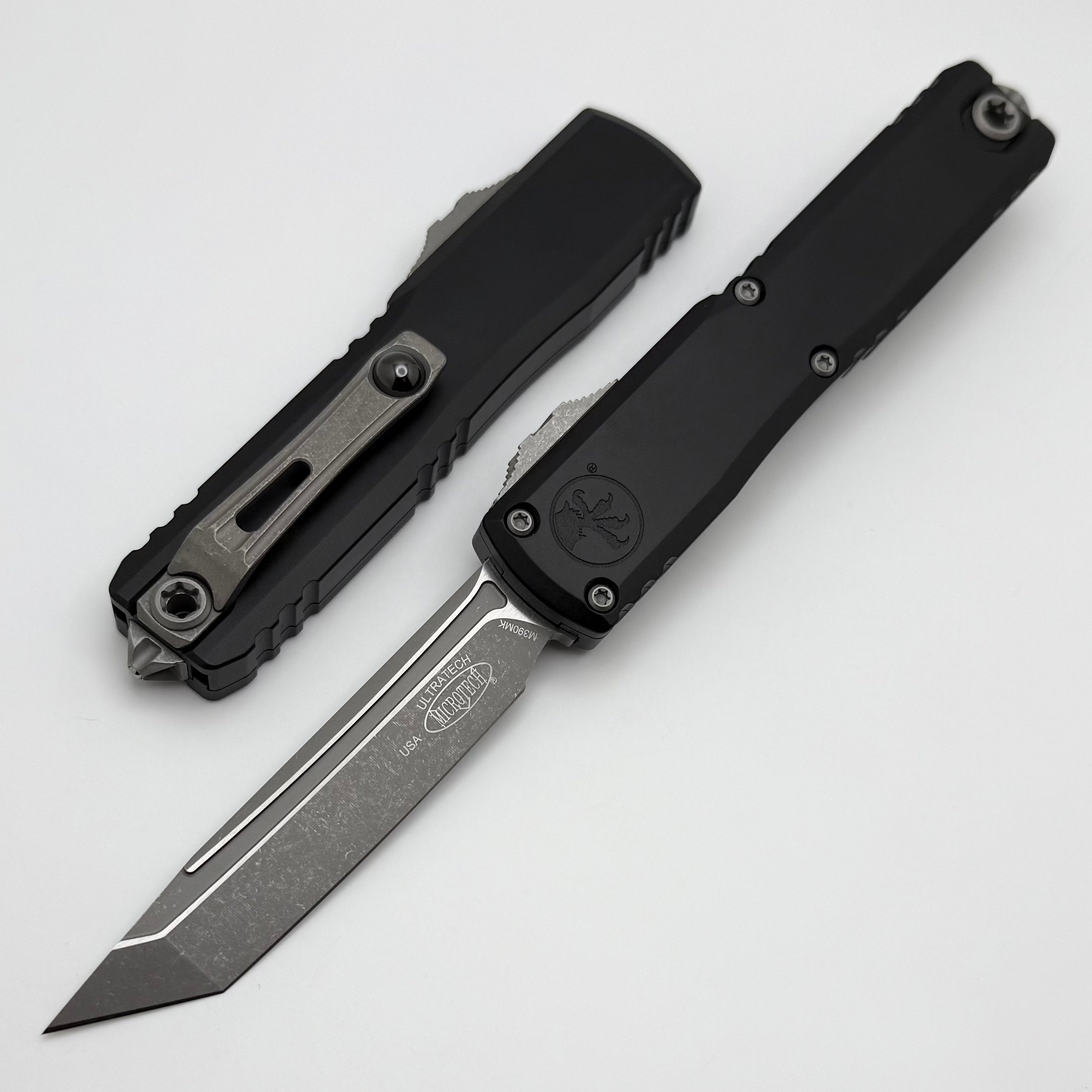 Microtech Ultratech ZBP Tanto Apocalyptic Tactical Knife - Black Handle