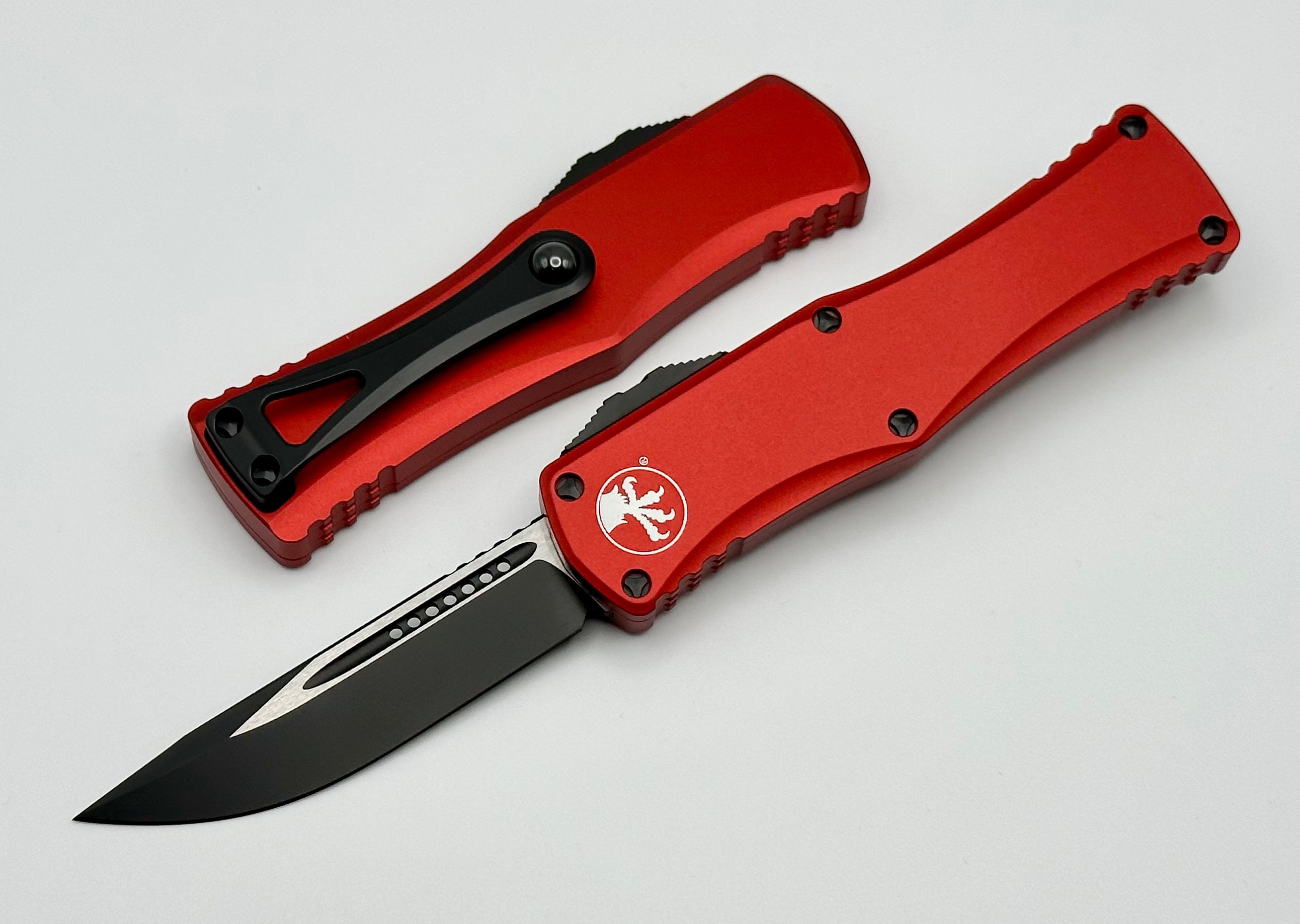 Microtech Hera Single Edge Tactical Knife - Black & Red (M390 Steel)