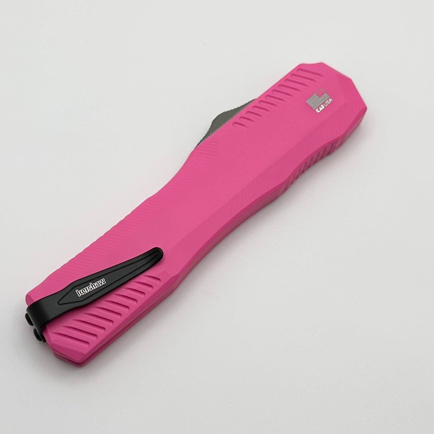 Kershaw Livewire Premium OTF Automatic Knife - Pink Aluminum & MagnaCut