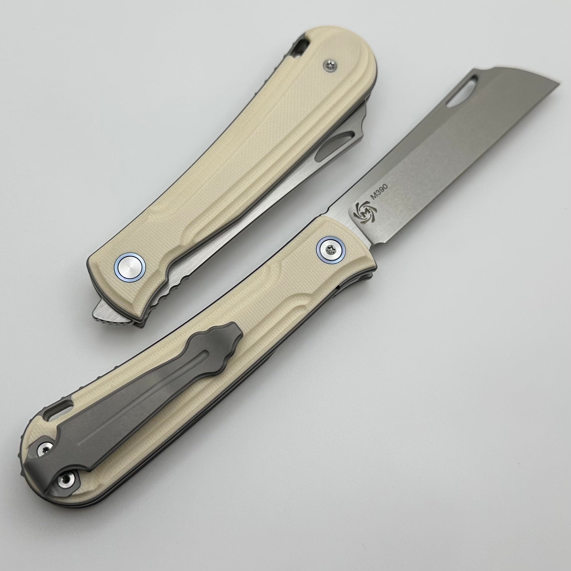 Mechforce Knives Caipira: Premium Folding Knife with M390 Blade & Ivory-G10 Handles