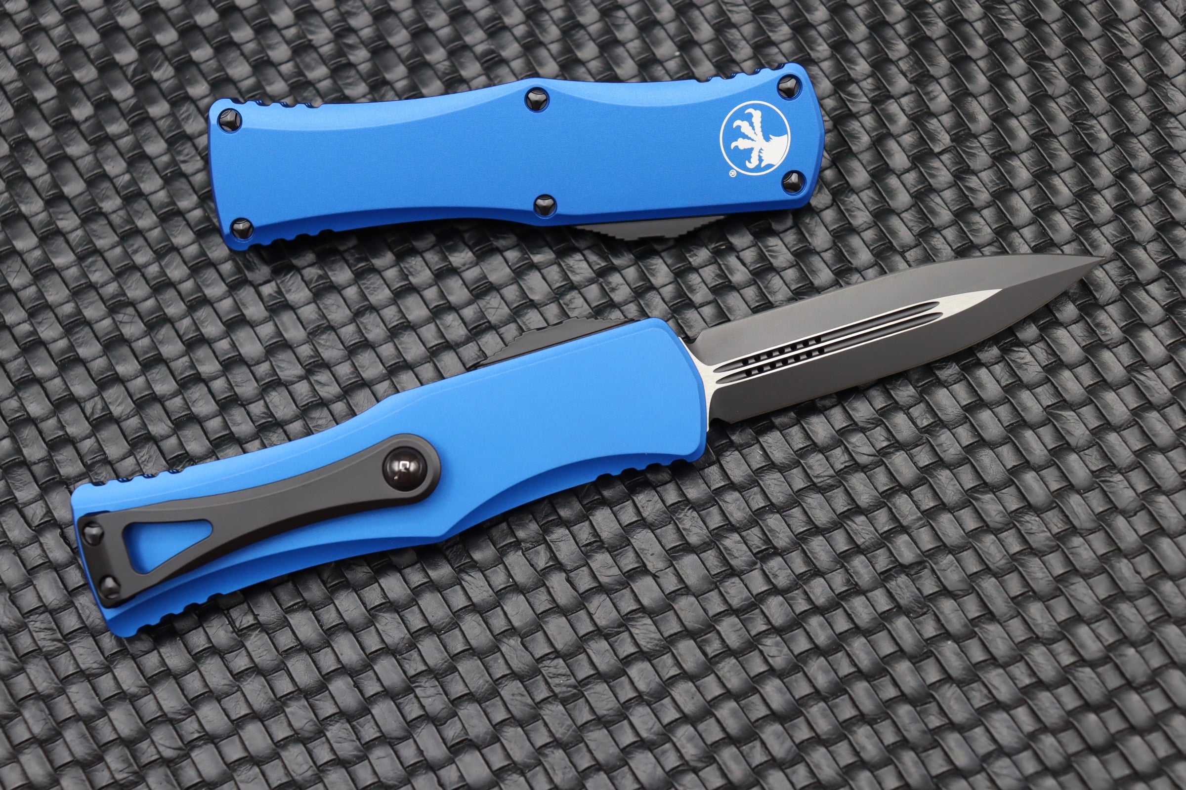 Microtech Hera Double Edge Tactical Knife - Premium Black & Blue Design