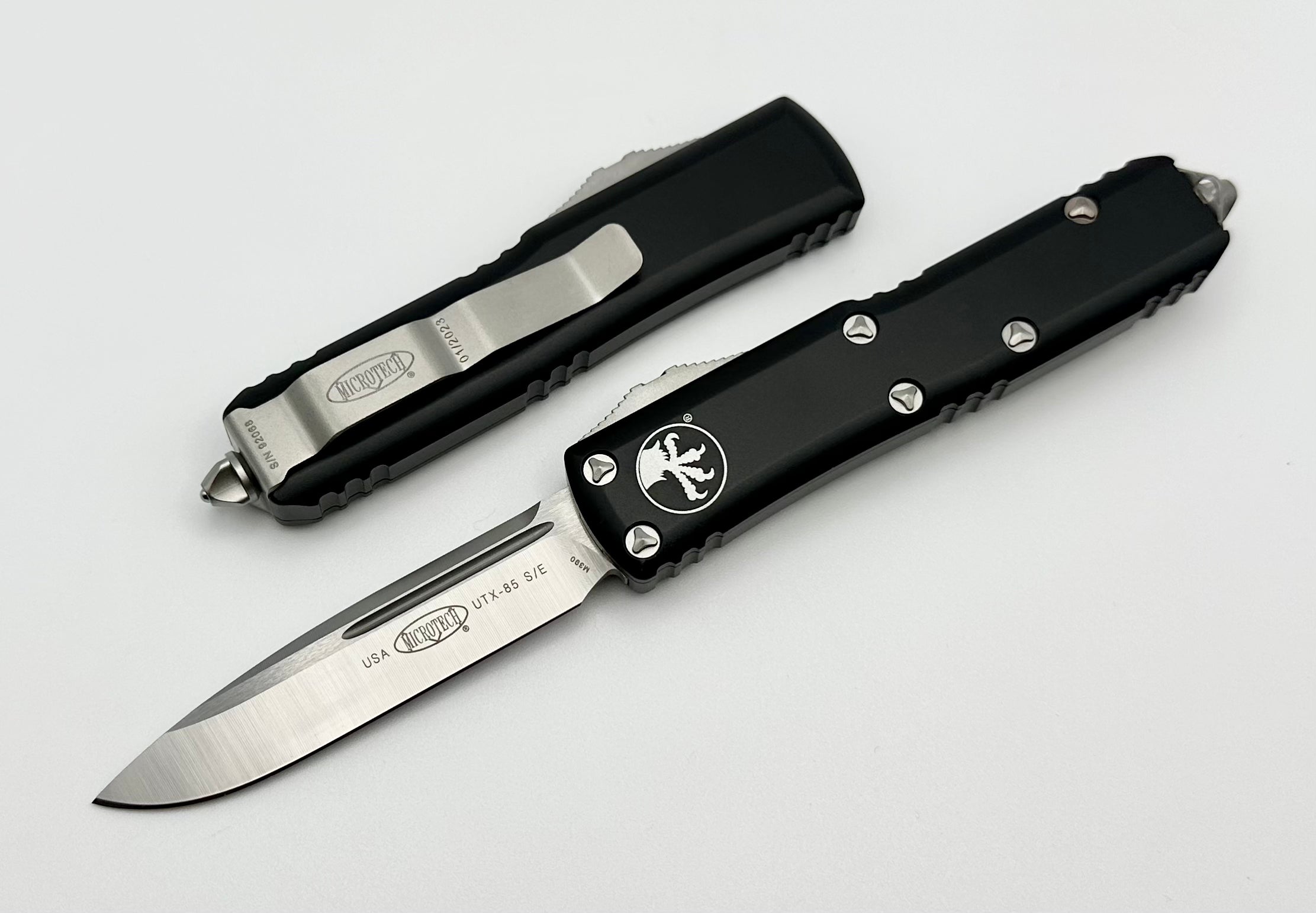 Microtech UTX-85 Premium EDC Knife - Single Edge Satin & Black Finish