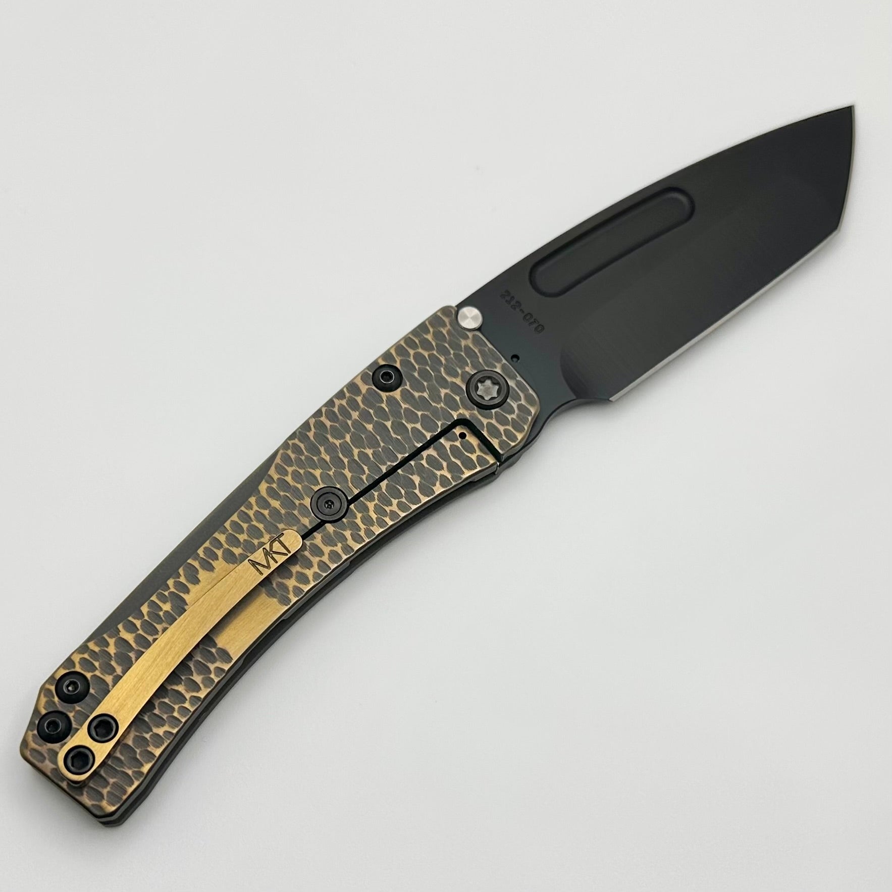 Medford Slim Midi Tanto EDC Knife - Premium S45VN Blade & Bronze Cobblestone Handles