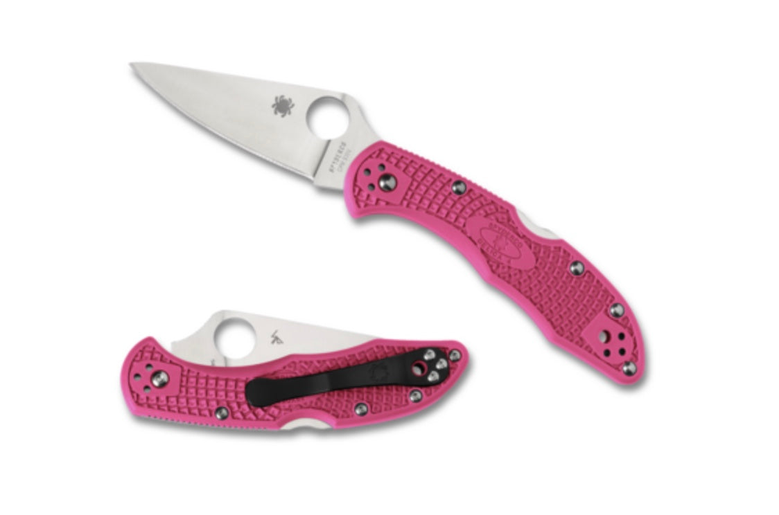 Premium Spyderco Delica 4 FRN Pink & S30V - Ultimate EDC Knife