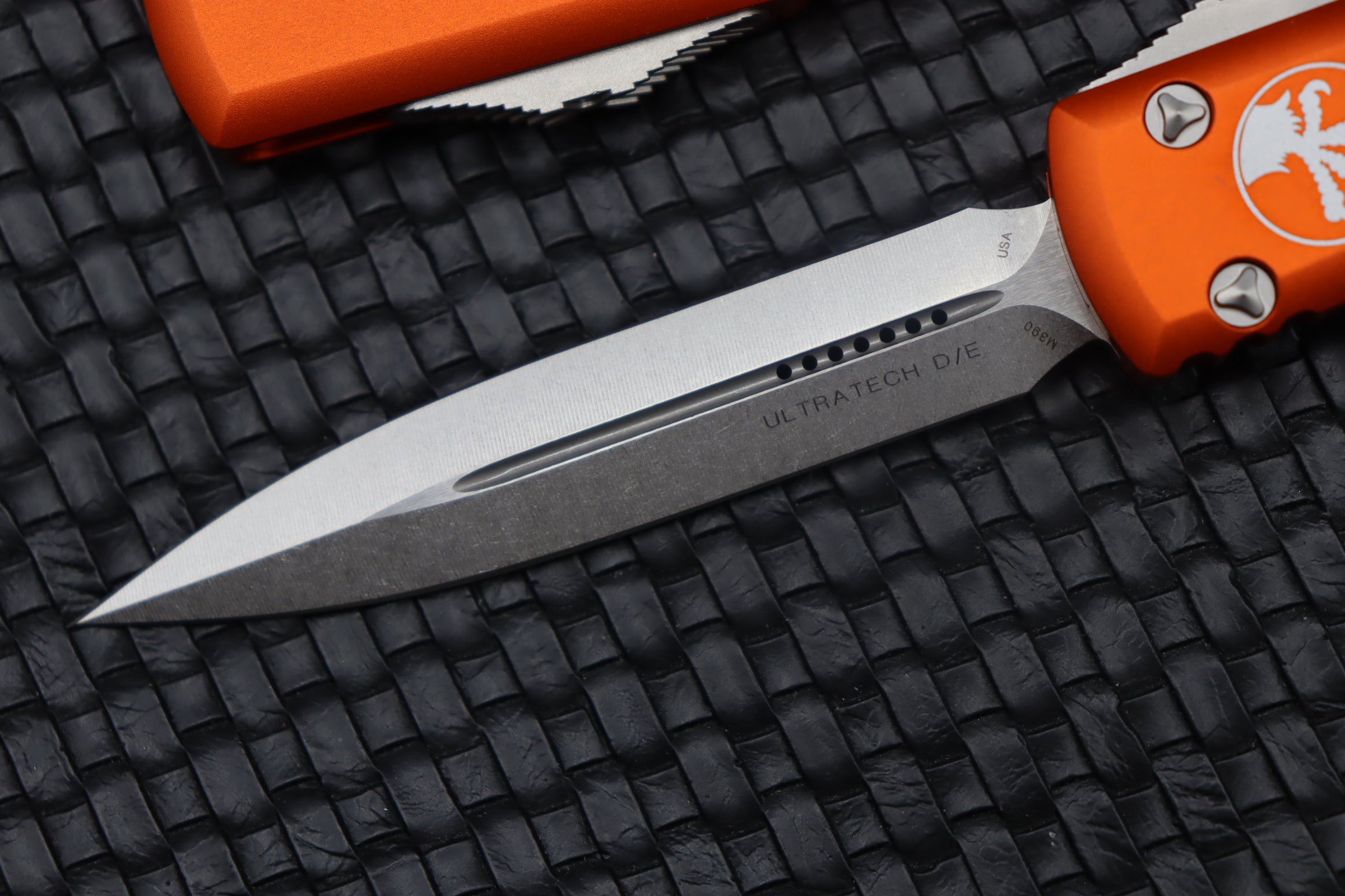 Premium Microtech Ultratech Orange Double Edge Knife - Ultimate Tactical Tool