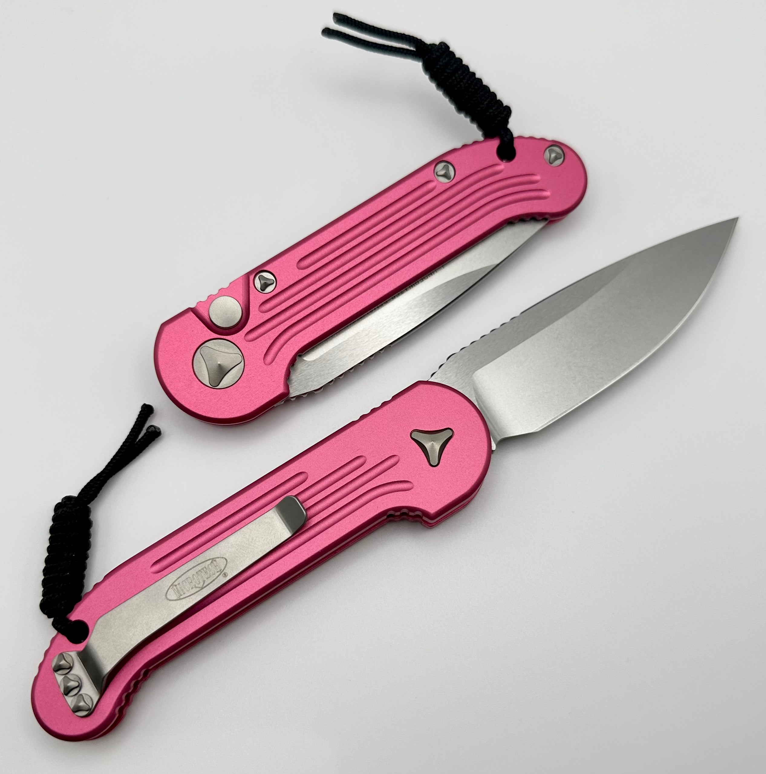 Microtech L.U.D.T Ultimate Tactical Knife - Pink & Stonewash