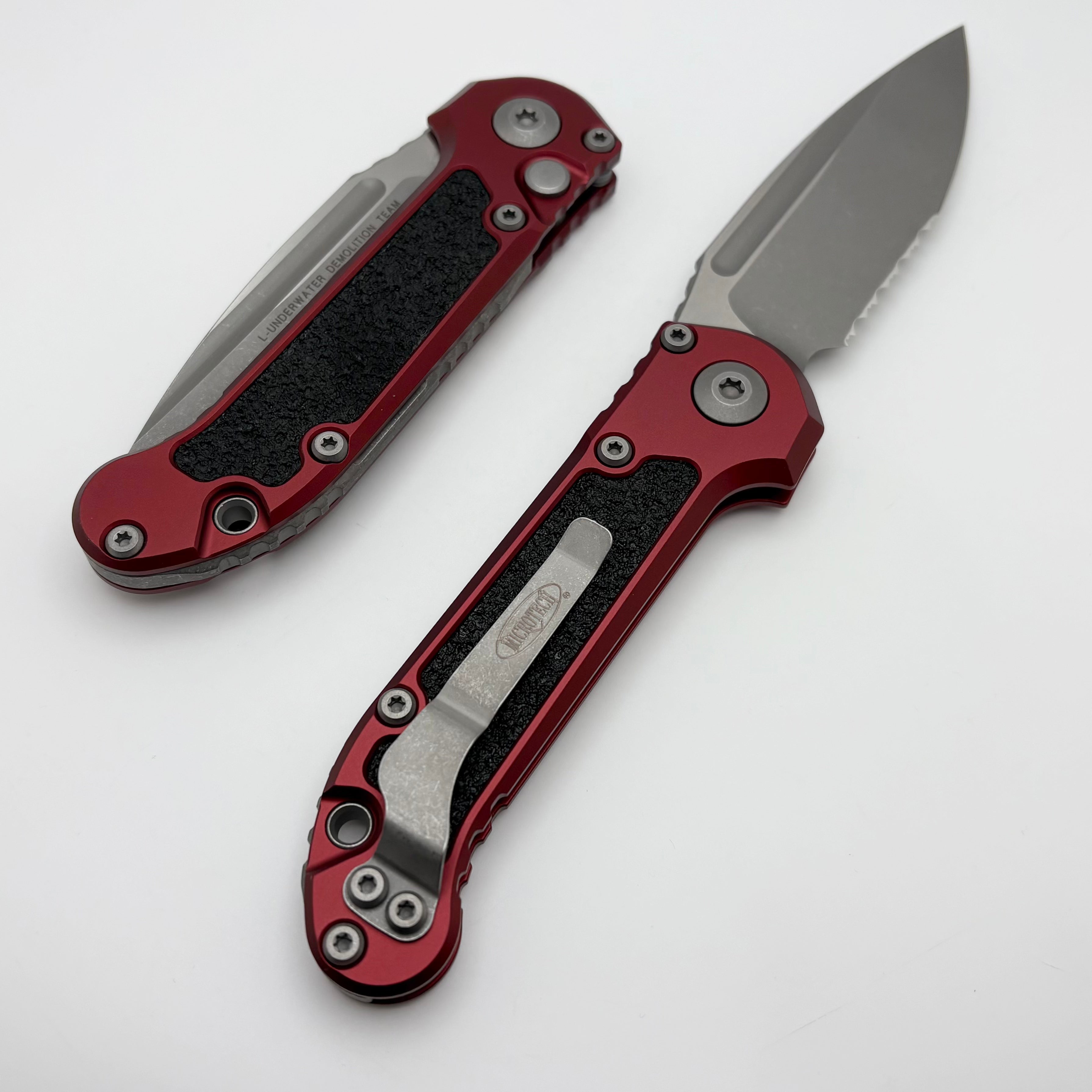 Microtech LUDT Gen III Apocalyptic Tactical Knife - Premium Merlot Handle