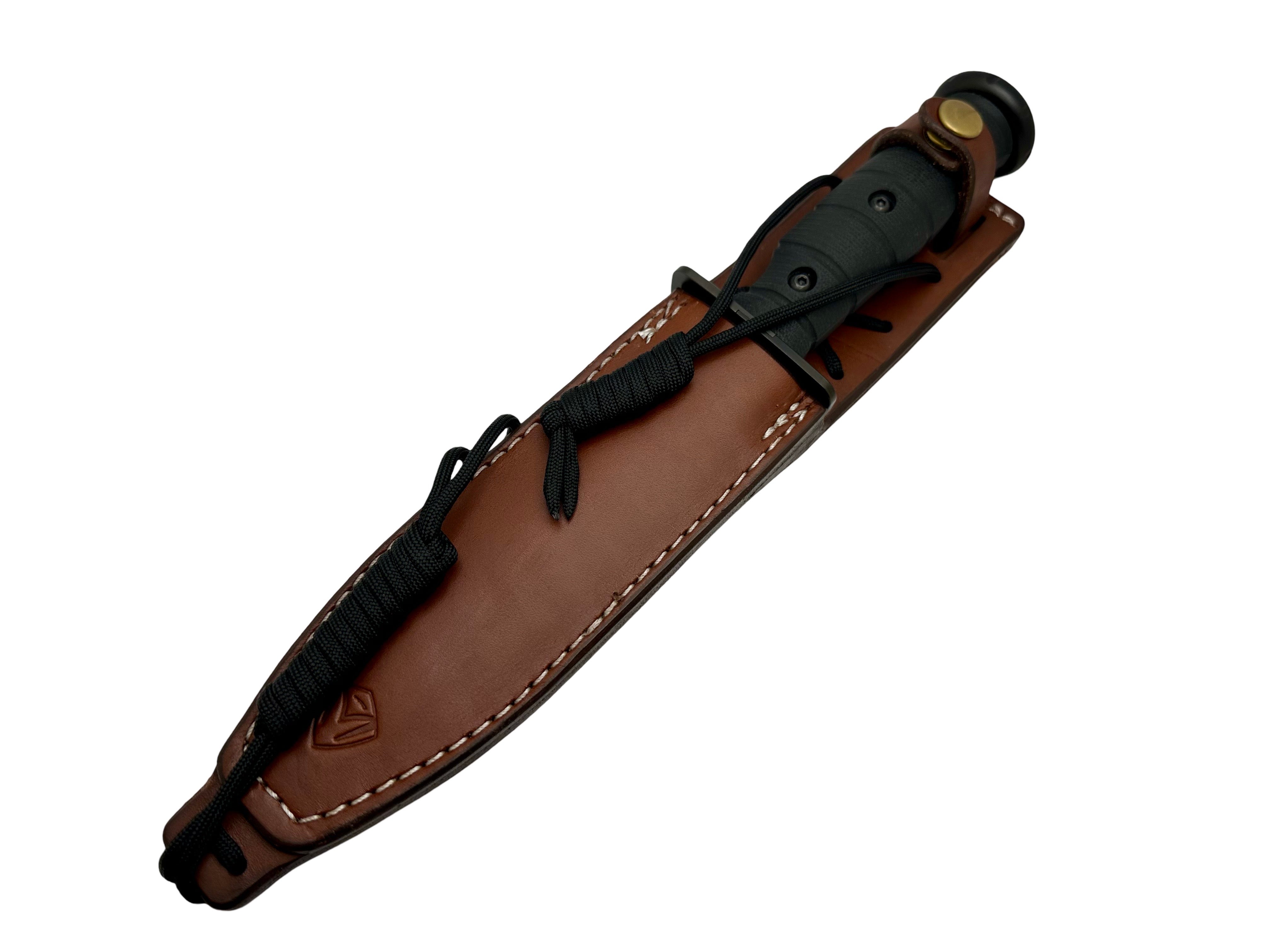 Medford USMC Fighter Fixed Blade Knife - Premium CPM-3V Steel with Black G-10 Handle