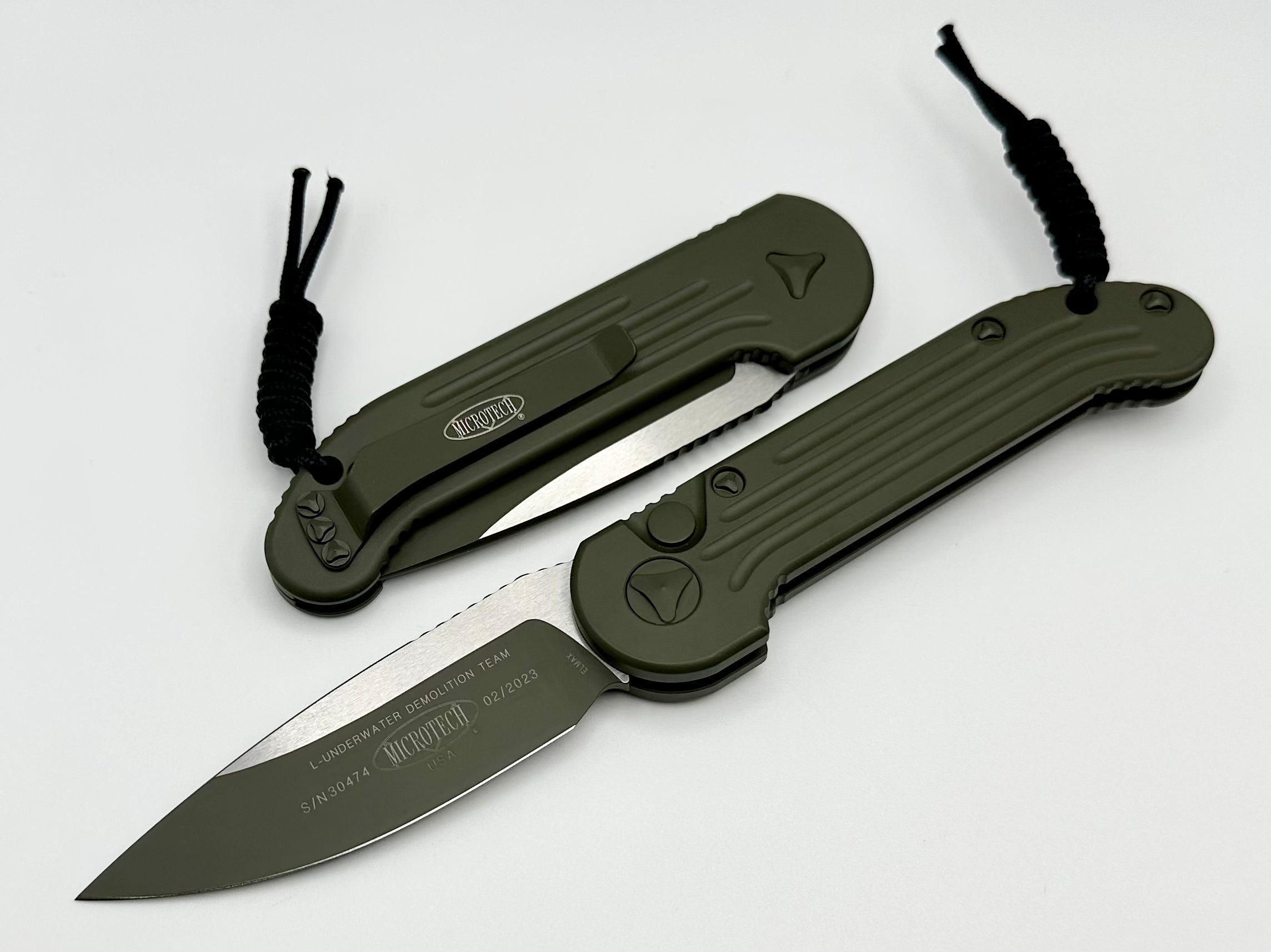 Premium Microtech L.U.D.T Cerakote OD Green Tactical Knife - Limited Edition