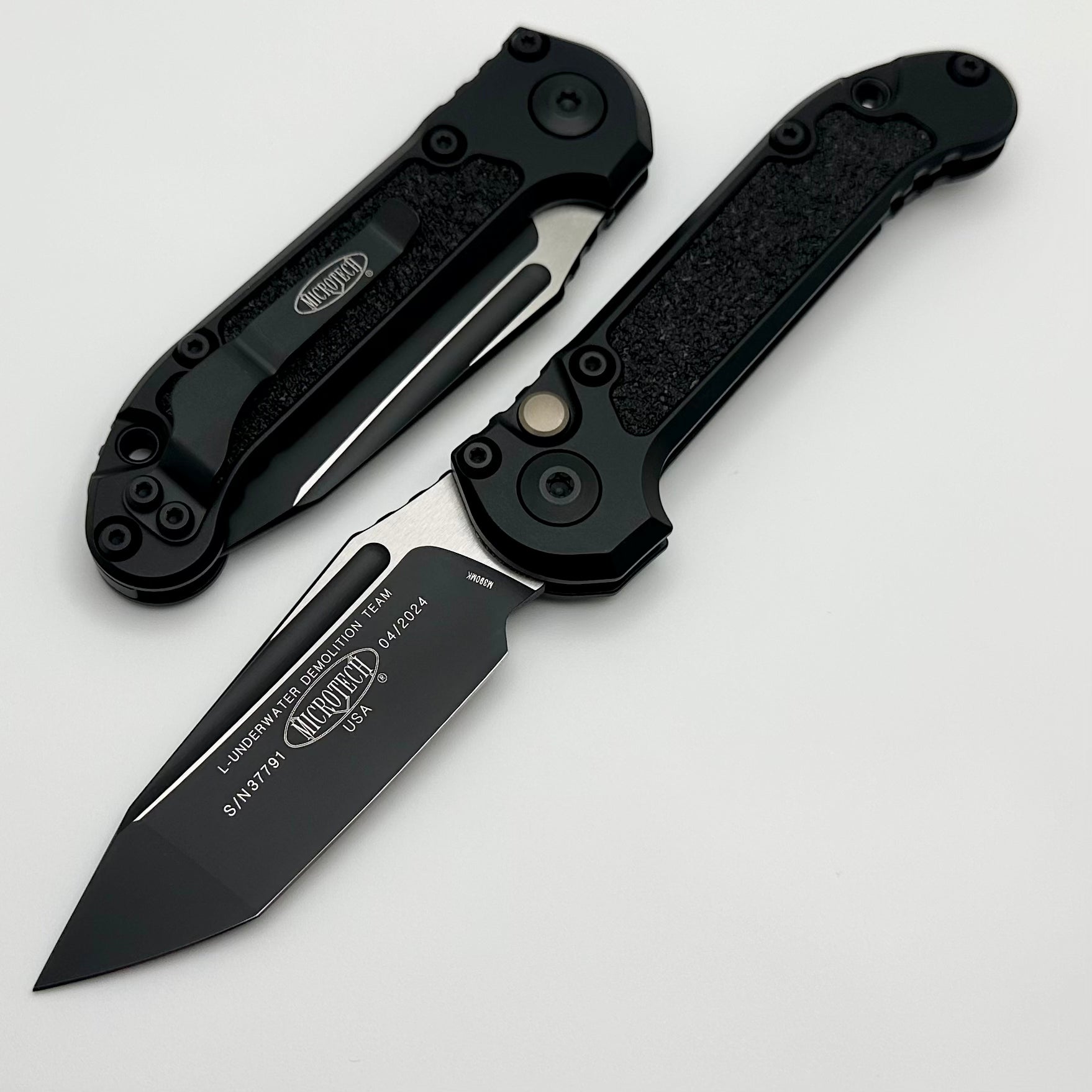 Microtech Ultimate Tactical Tanto LUDT Gen III - Black Aluminum Handle