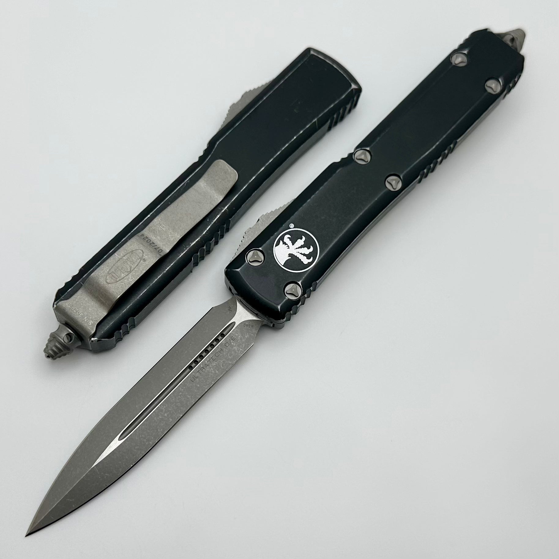 Microtech Ultratech Apocalyptic Double Edge Tactical Knife - Premium Black Finish