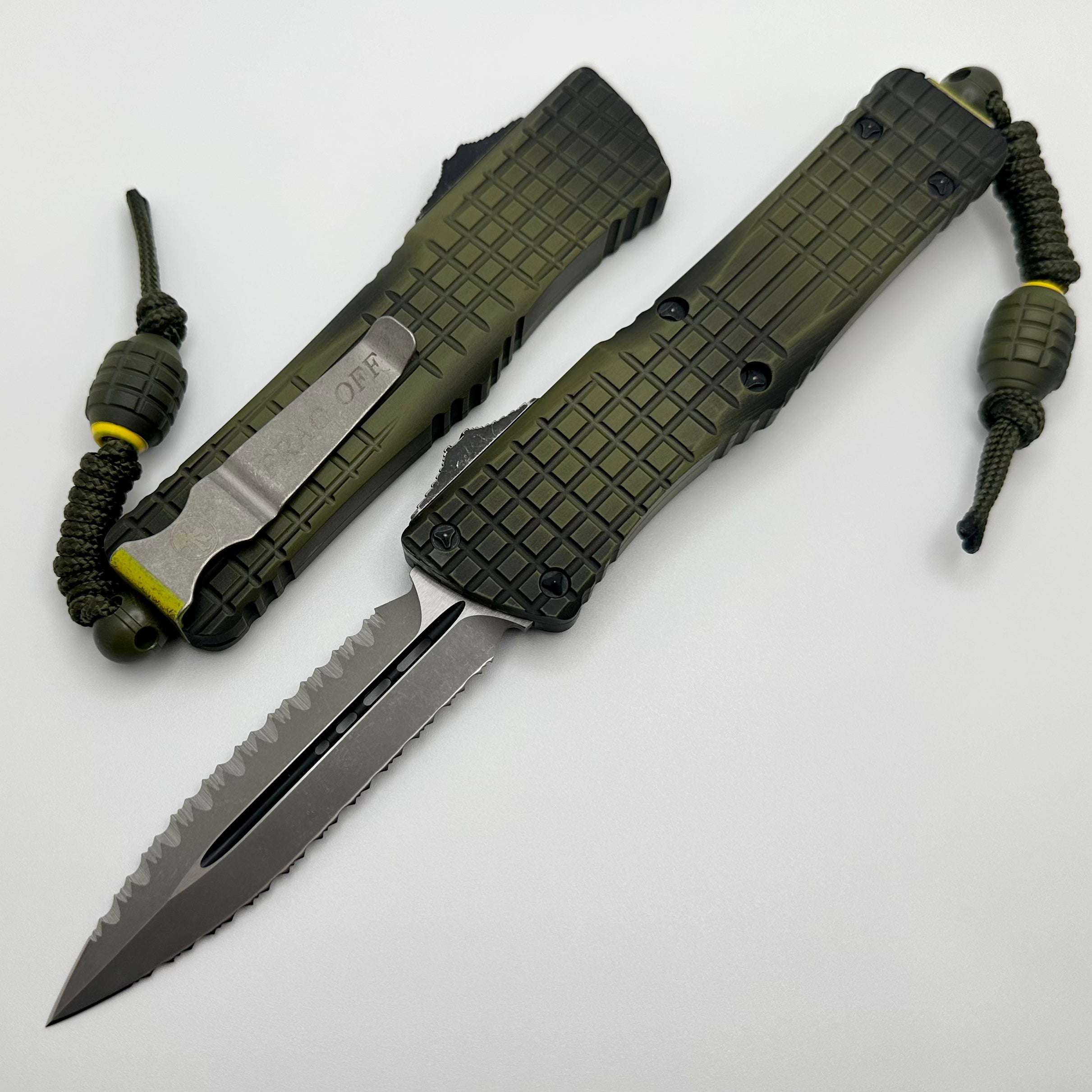 Premium Microtech Combat Troodon OTF Knife - Frag Off Green (2022 Model)