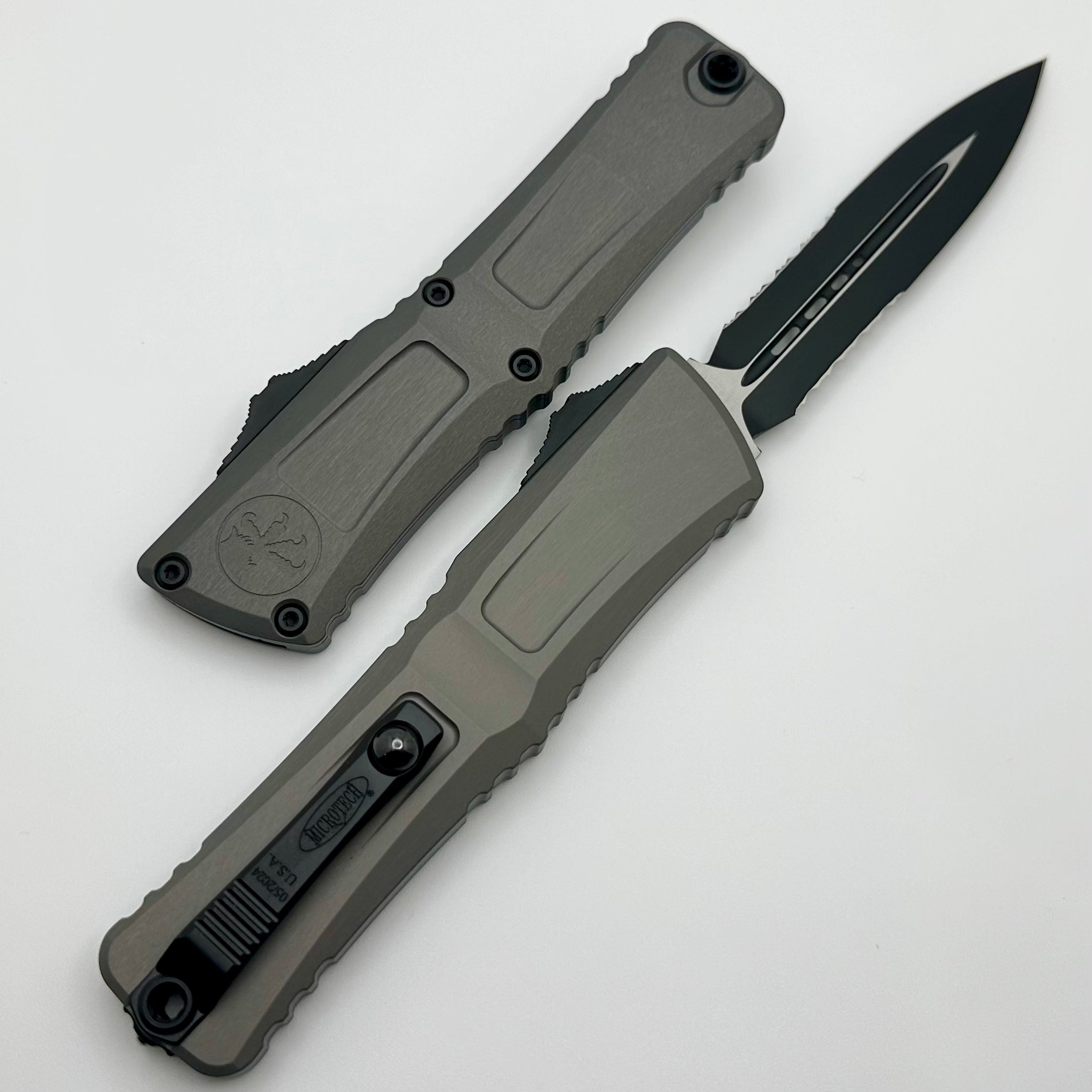 Microtech Ultimate Combat Troodon Gen III OTF Knife - Premium D/E Partial Serrated Blade