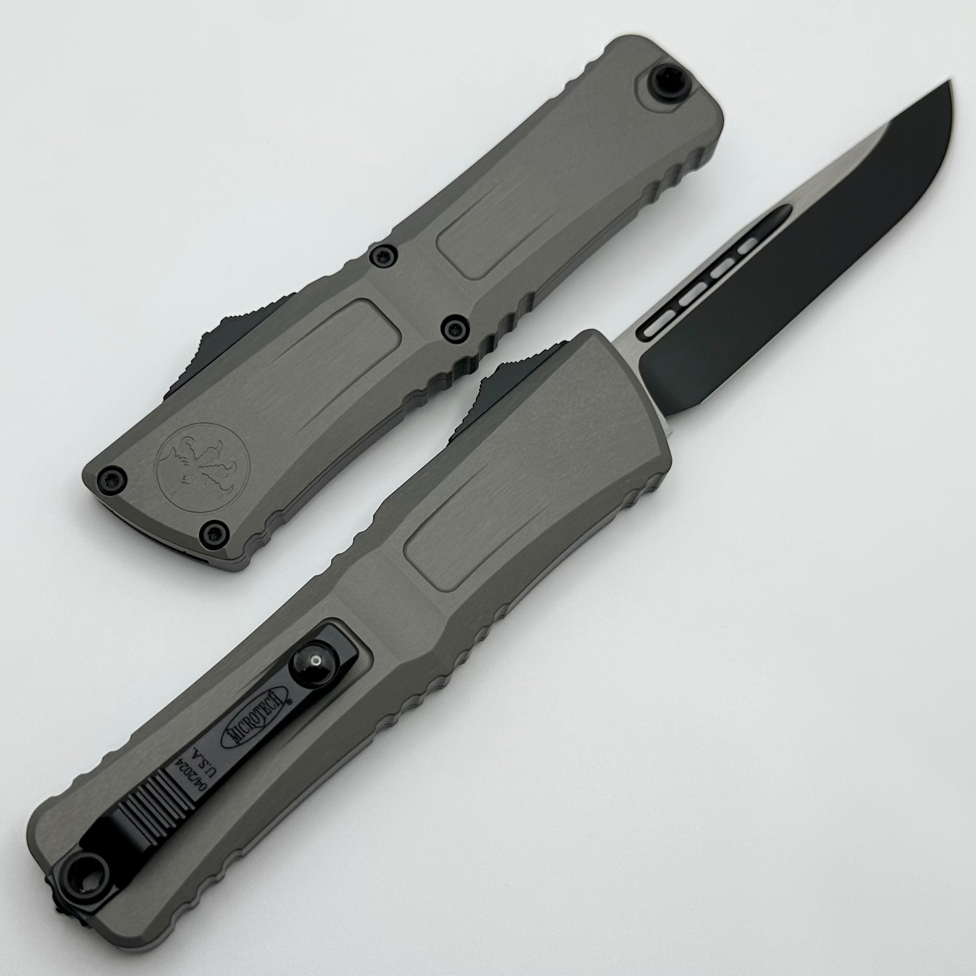 Microtech Combat Troodon Gen III Premium OTF Knife - Natural Clear w/ Black S/E 1143-1NC