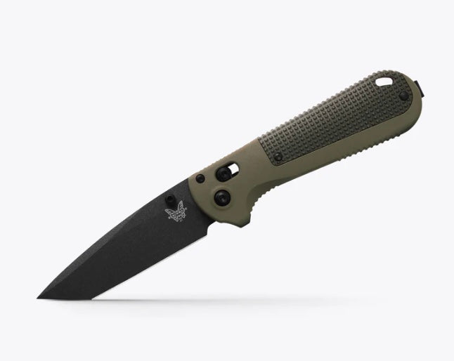 Benchmade Redoubt Ranger Green Tanto D2 EDC Knife - Ultimate Hard-Use Utility Tool