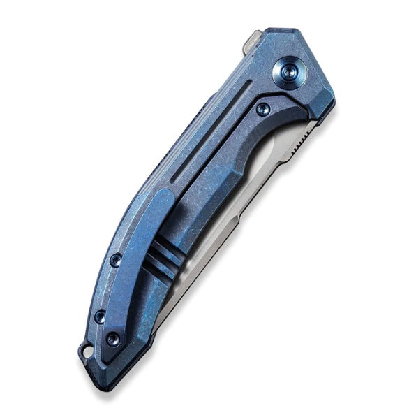 WE Knife Quixotic Blue Titanium Folding Knife - Premium CPM 20CV Blade