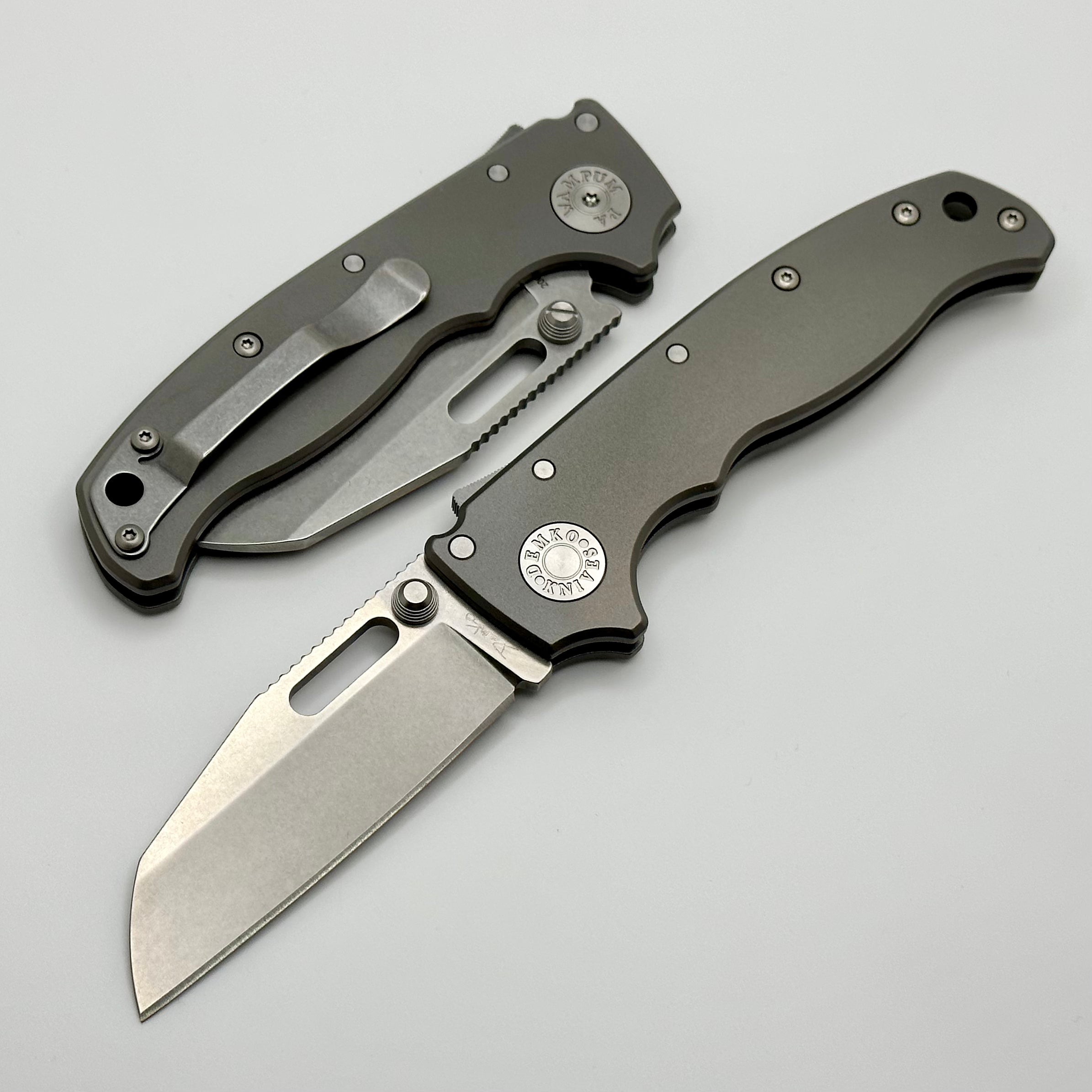 Premium Demko AD20.5 Shark Foot Knife - 20CV Steel & Titanium Handle