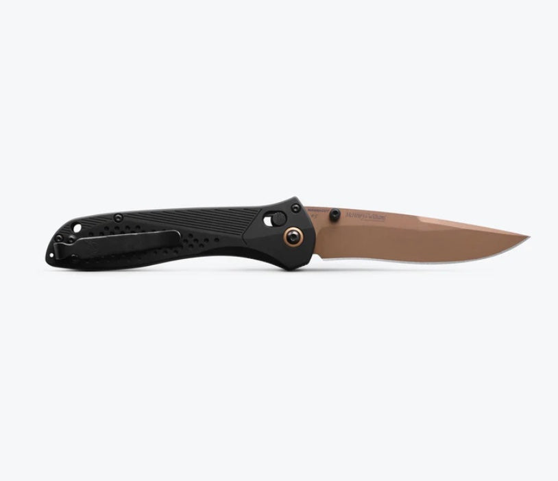 Benchmade Seven Ten Anniversary Edition - Premium Black Aluminum & FDE MagnaCut Knife