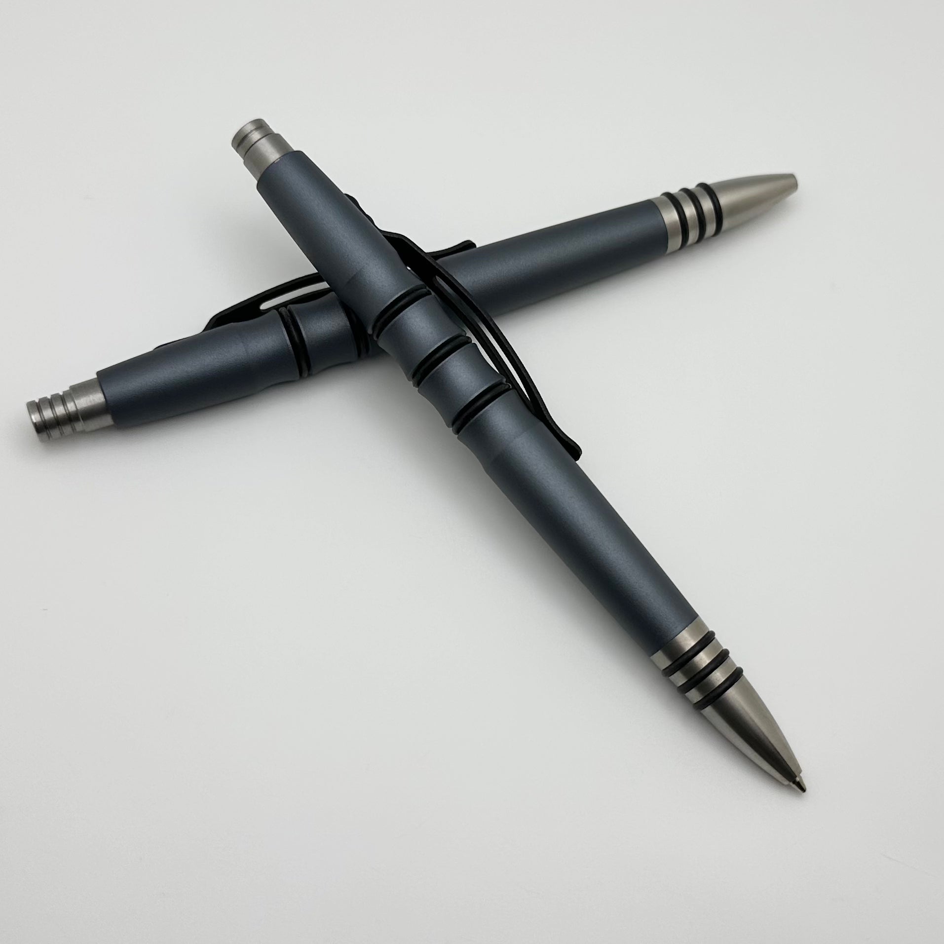 Tuff Writer Ultimate Precision Press Pen - Slate Gray Aluminum