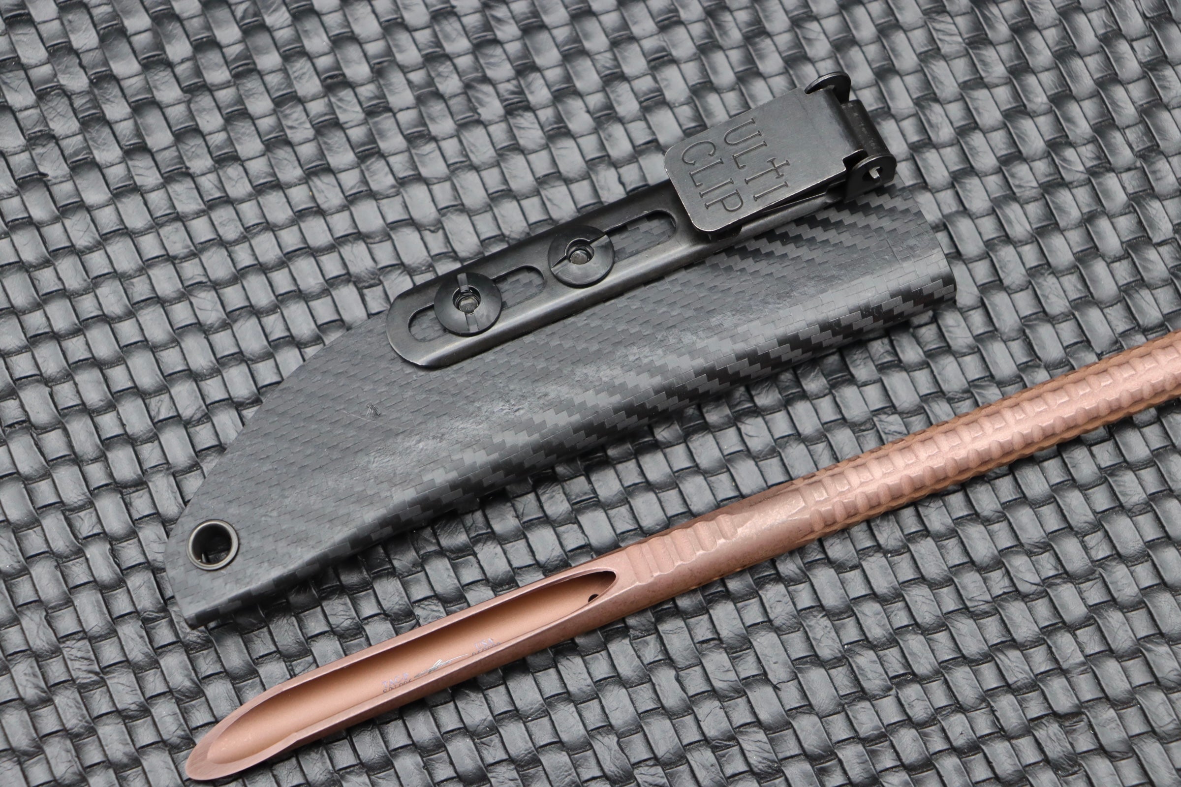 Microtech TAC-P Premium Rose Gold Tactical Tool with Glass Breaker