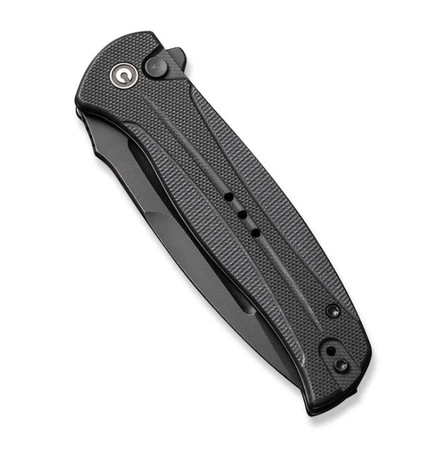 Civivi Incendie Premium Button Lock Flipper Knife - Black G-10 Handle & 14C28N Blade