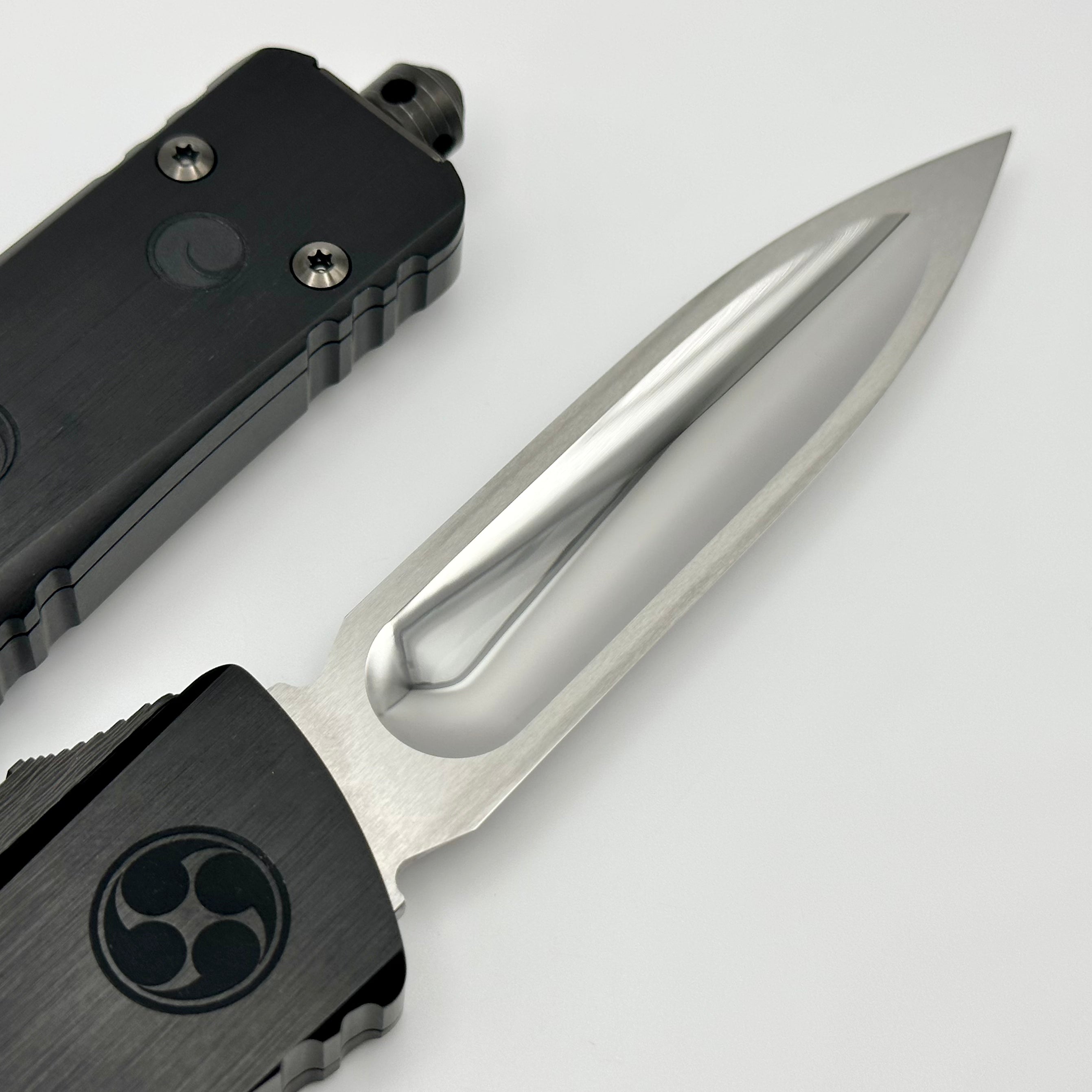 Marfione Custom Combat Troodon O-YARI Premium Tactical Knife with Mirror Polished Blade & Carbon Fiber Accents