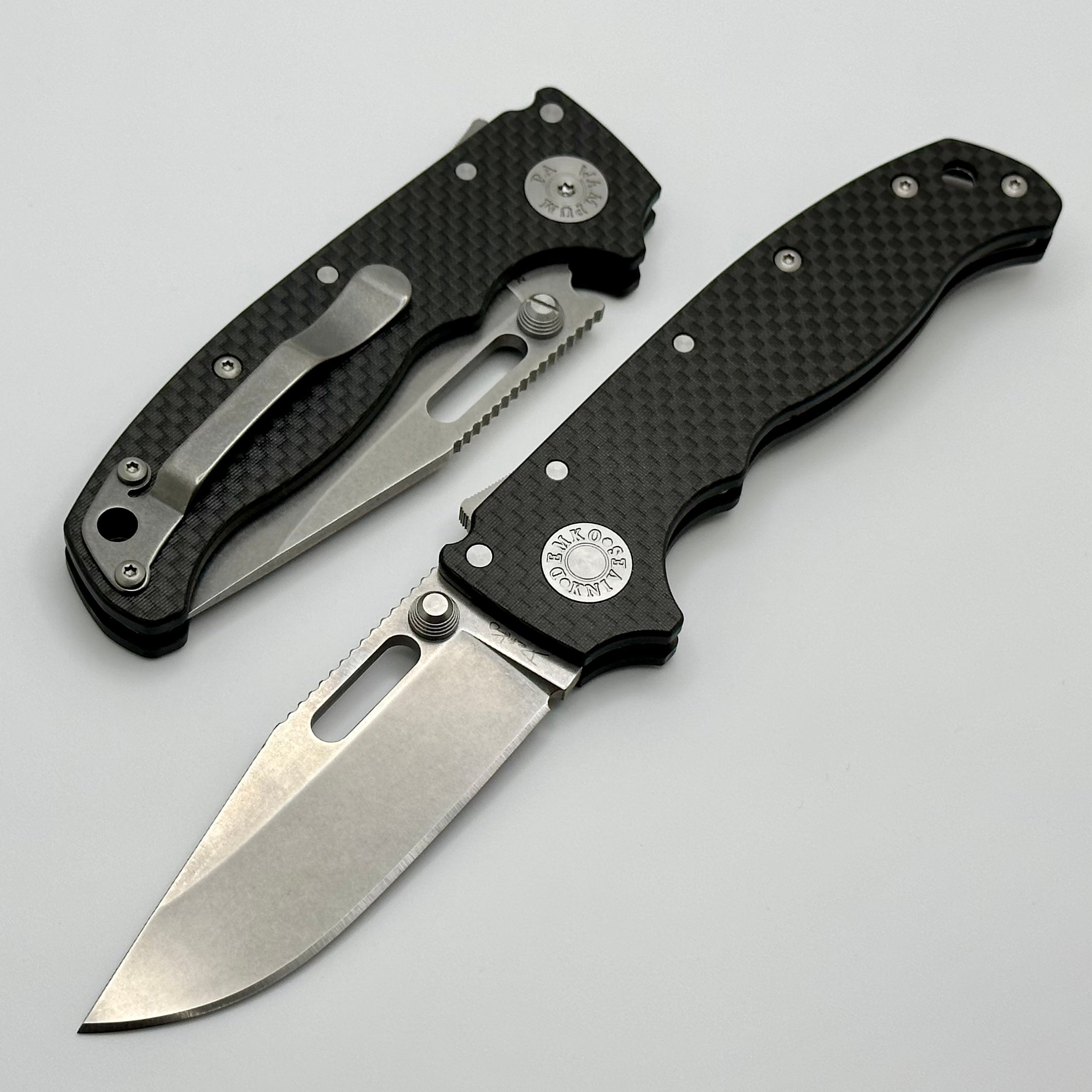 Demko AD20.5 Ultimate EDC Knife - 20CV Clip Point & Carbon Fiber