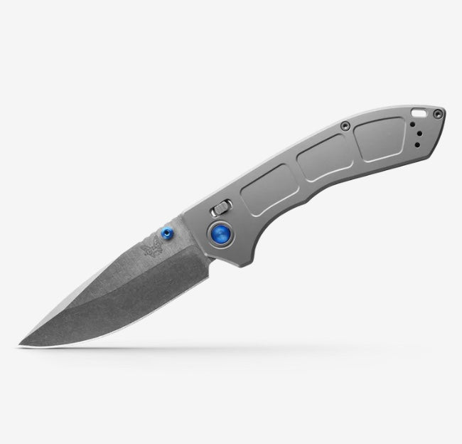 Benchmade Narrows Ultimate Titanium EDC Knife with Stonewash Drop Point