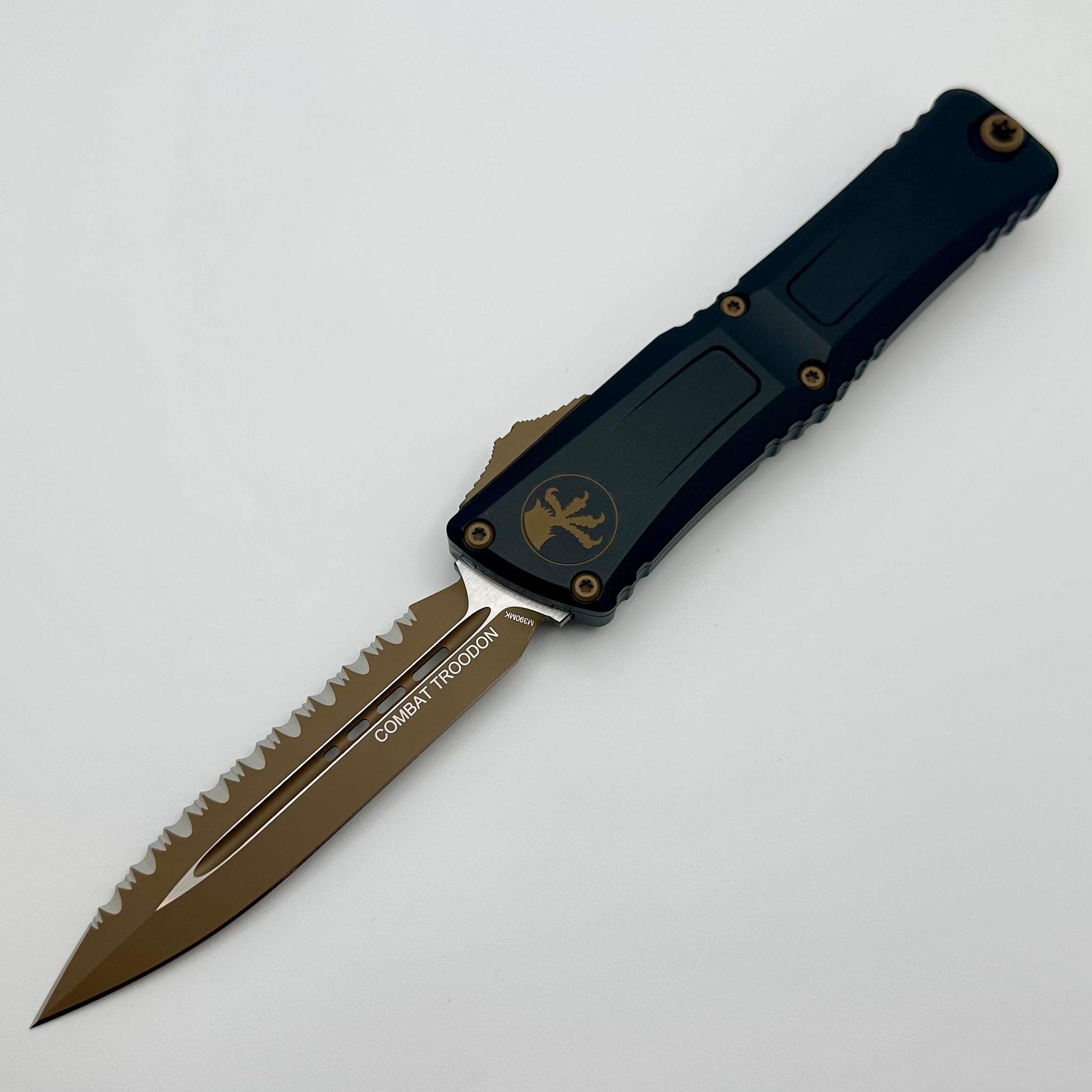 Microtech Ultimate Combat Troodon Gen III - Black D/E F/S with Dark Earth Accents