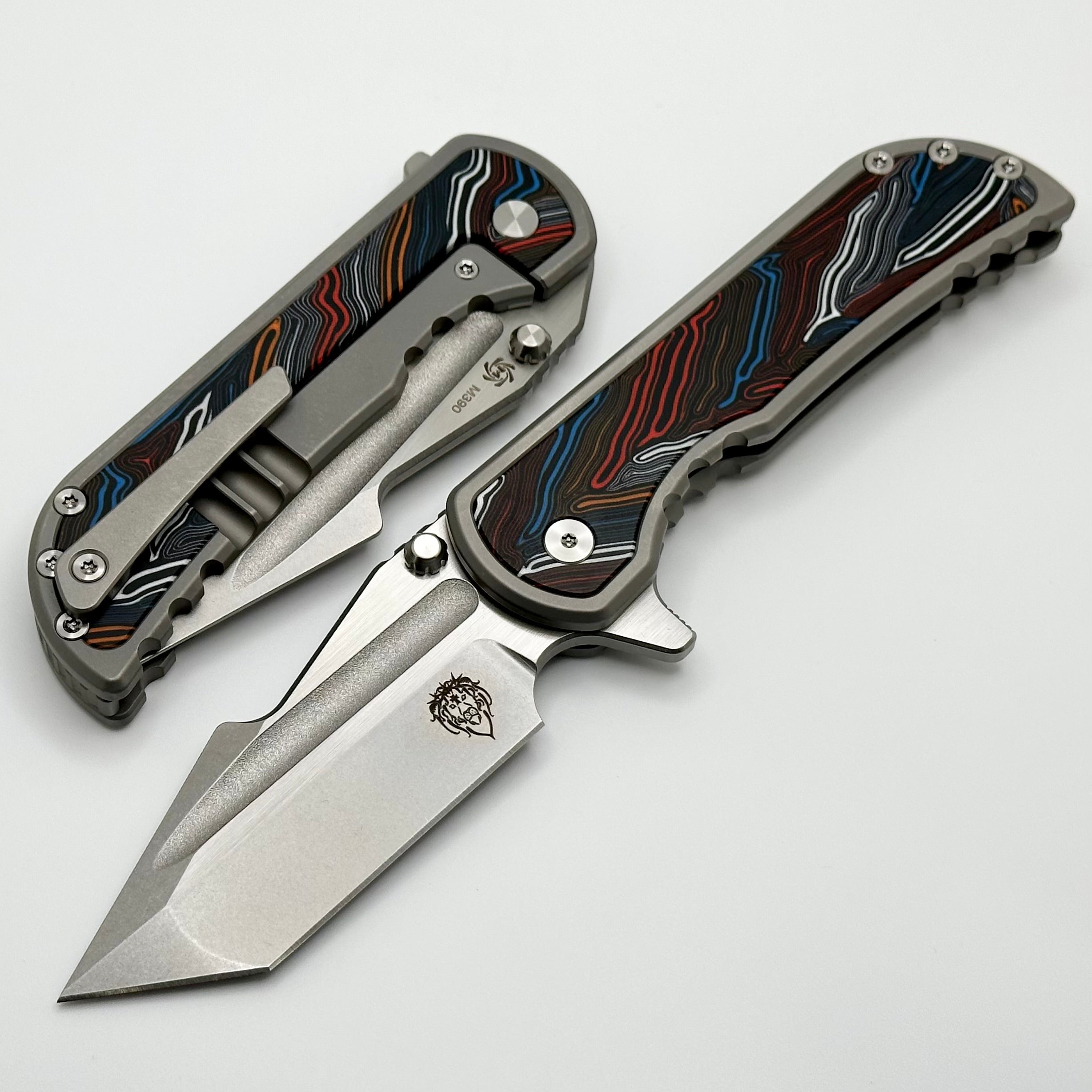 Mechforce Alphahunter Apocalypse Folding Knife - Premium M390 Steel & Topo G-10 Inlays