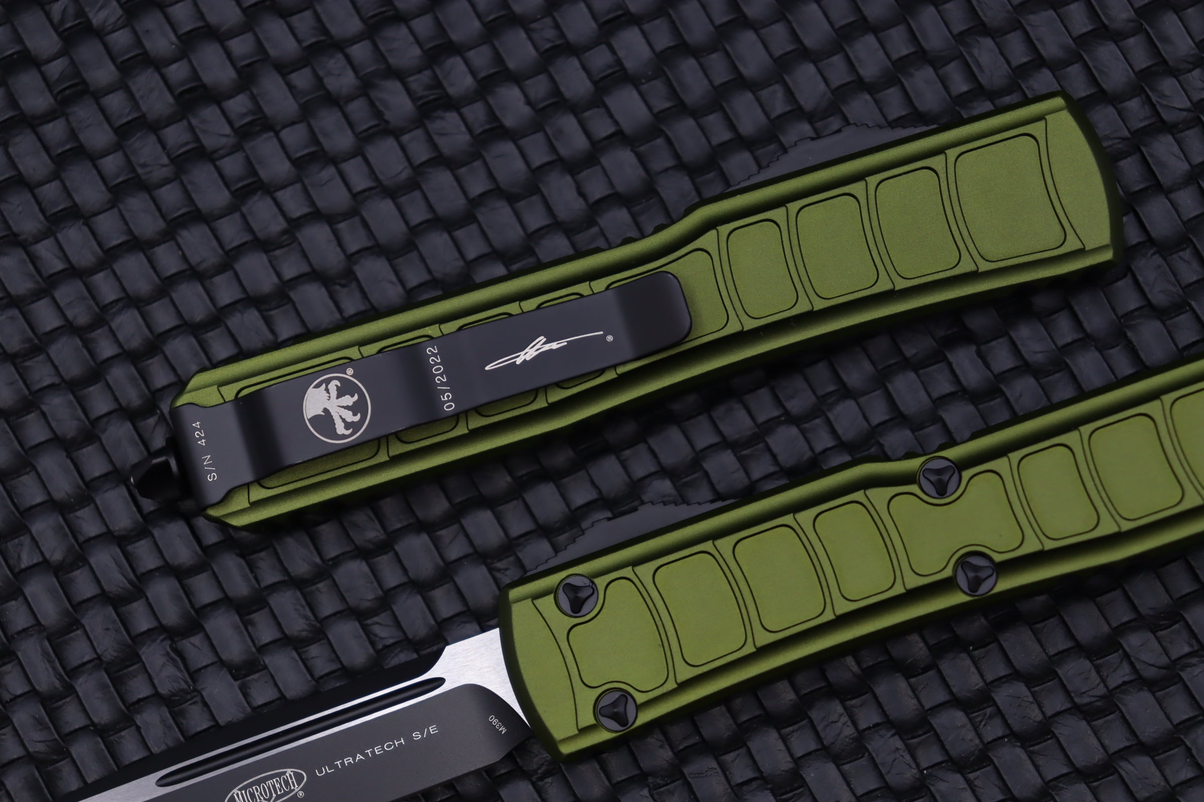 Microtech Ultratech 2 Signature Series OTF Knife - OD Green Single Edge