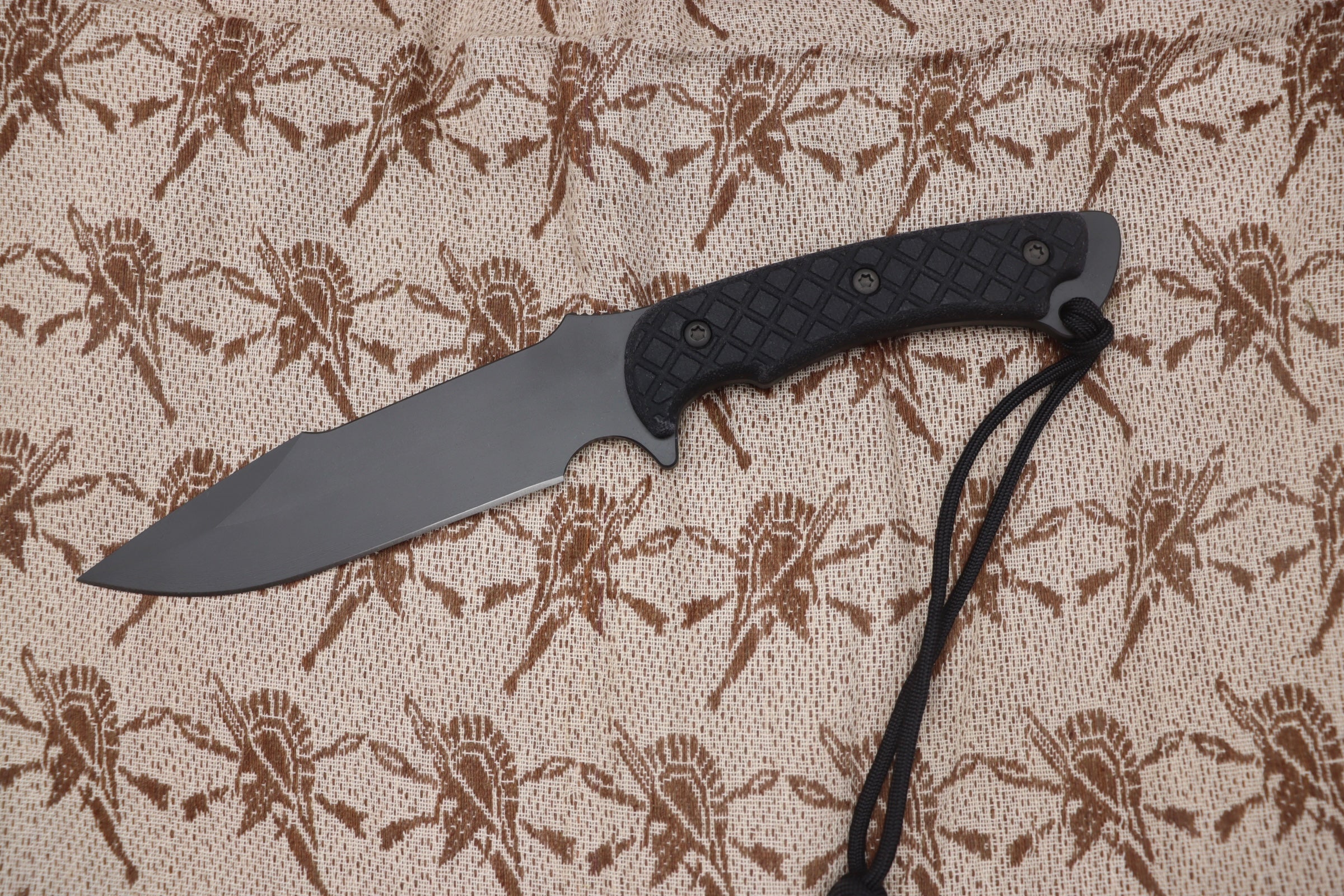 Spartan Blades Horkos Black - Premium Combat Knife with Black Micarta Handles