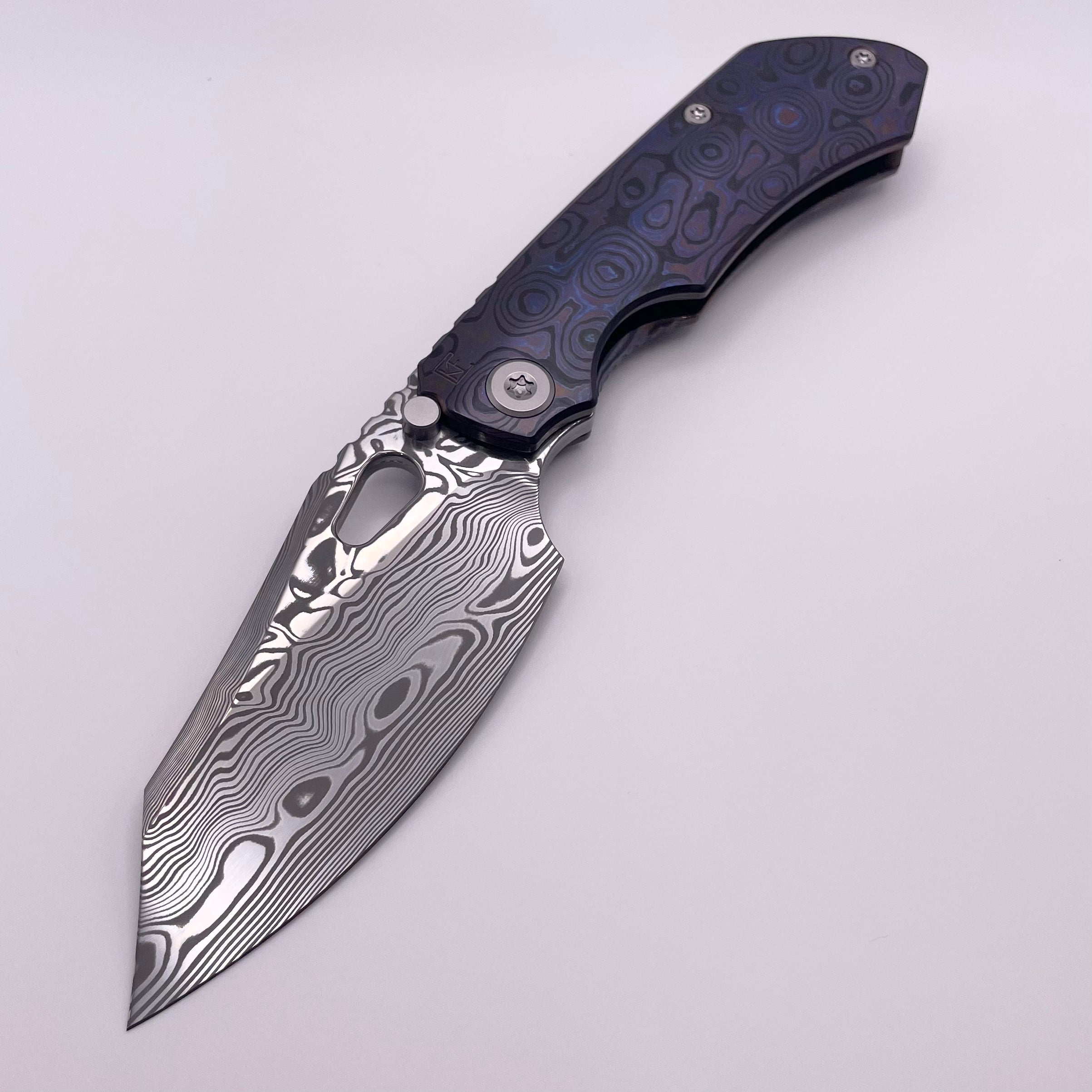 Premium Custom Knife Factory Rotten Design Evo 4.0 with Zircuti Handles & Damasteel Blade