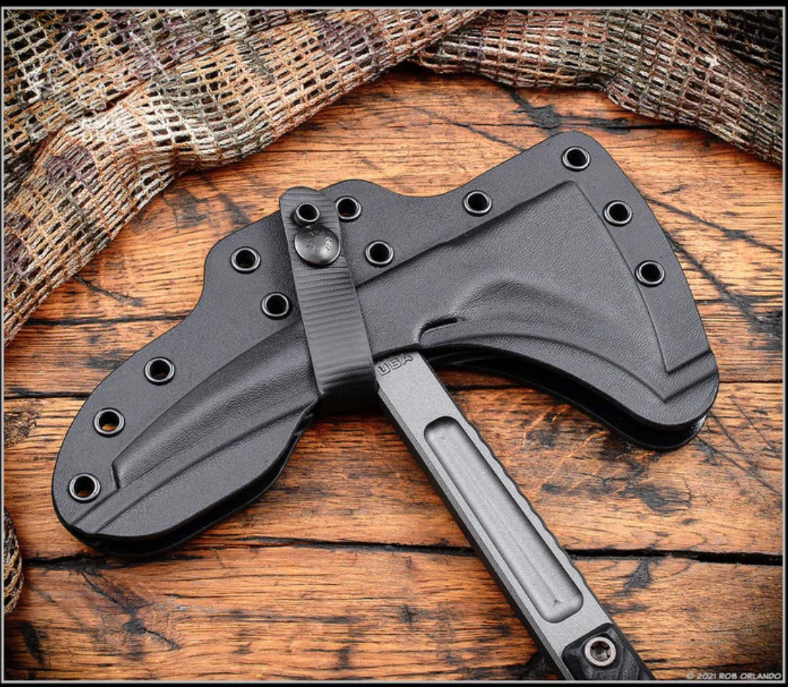 RMJ Tactical Kestrel 13 - Ultimate Compact Tactical Tomahawk with Black G-10 Handle